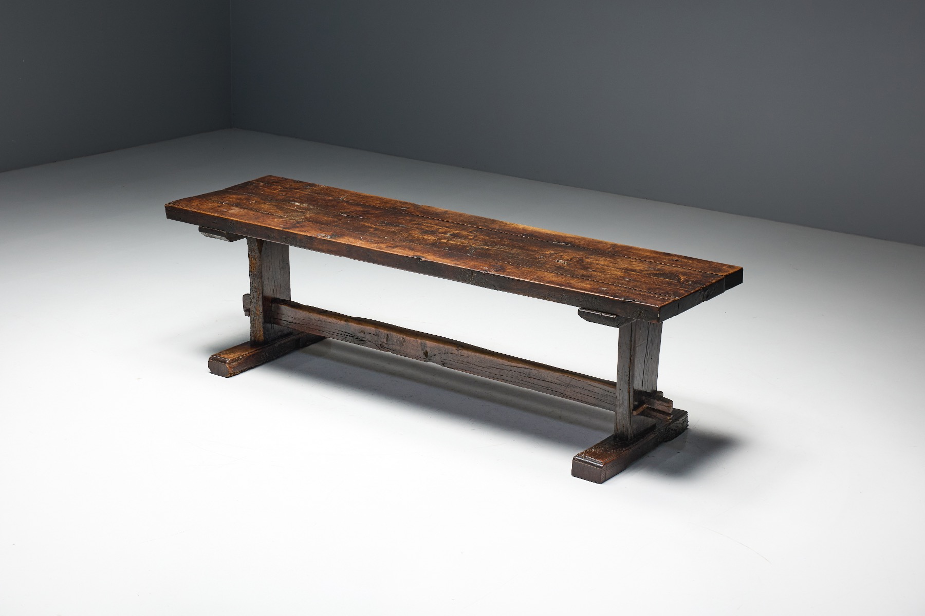 19th century French farm dining table