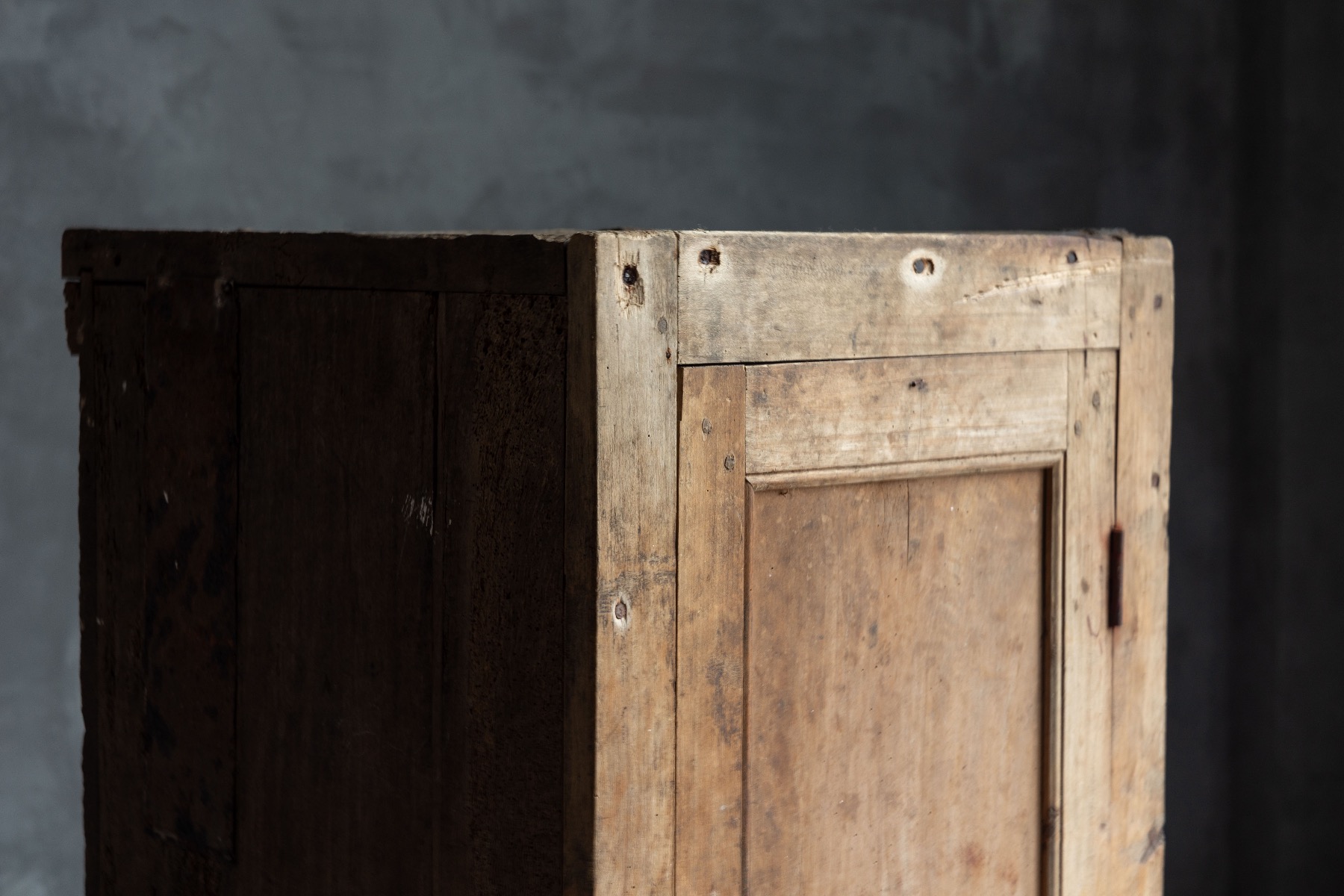 19th century handcrafted primitive country cupboard