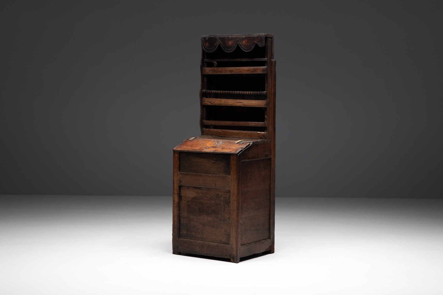 19th century primitive folk cupboard