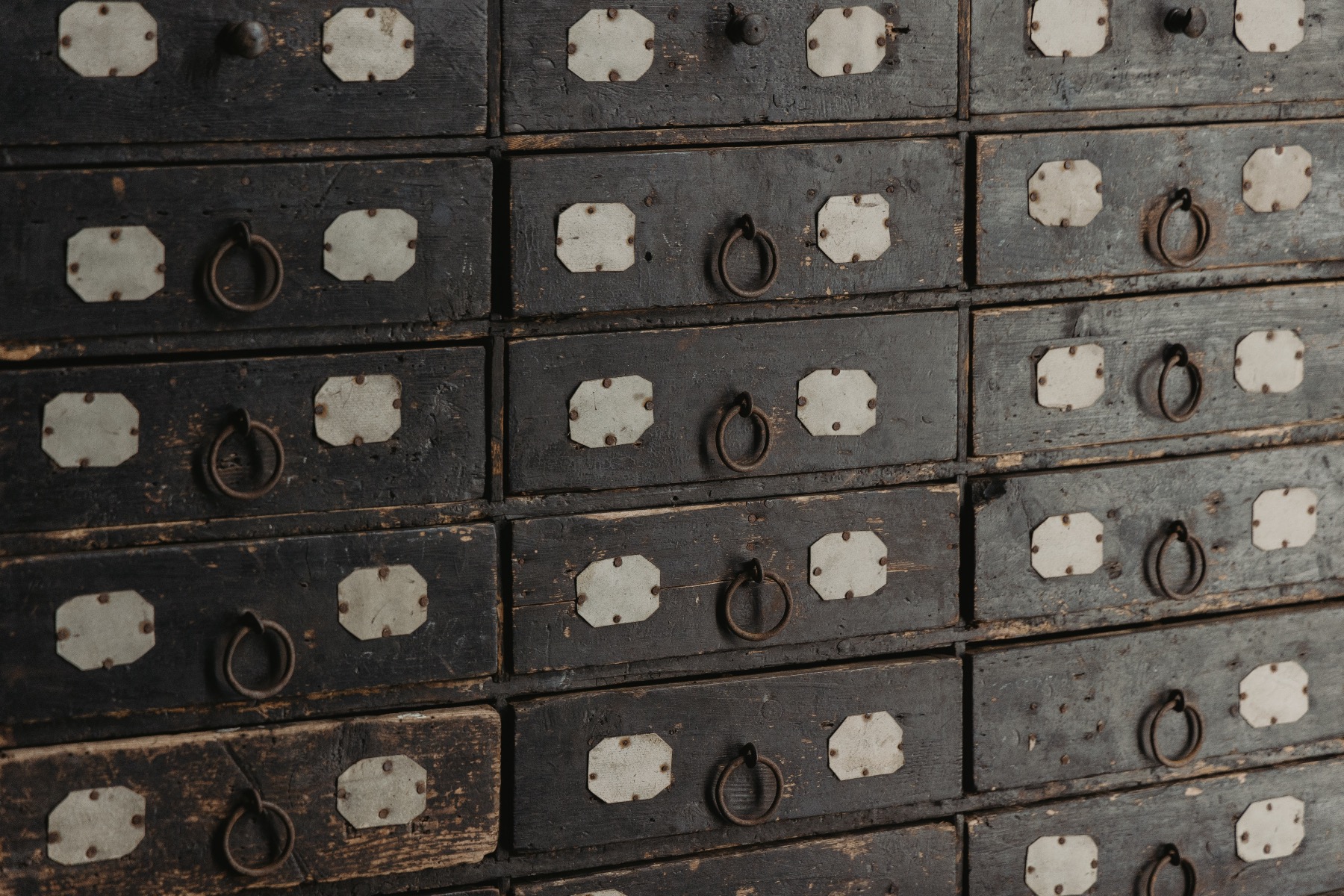 19th century rural apothecary cabinet