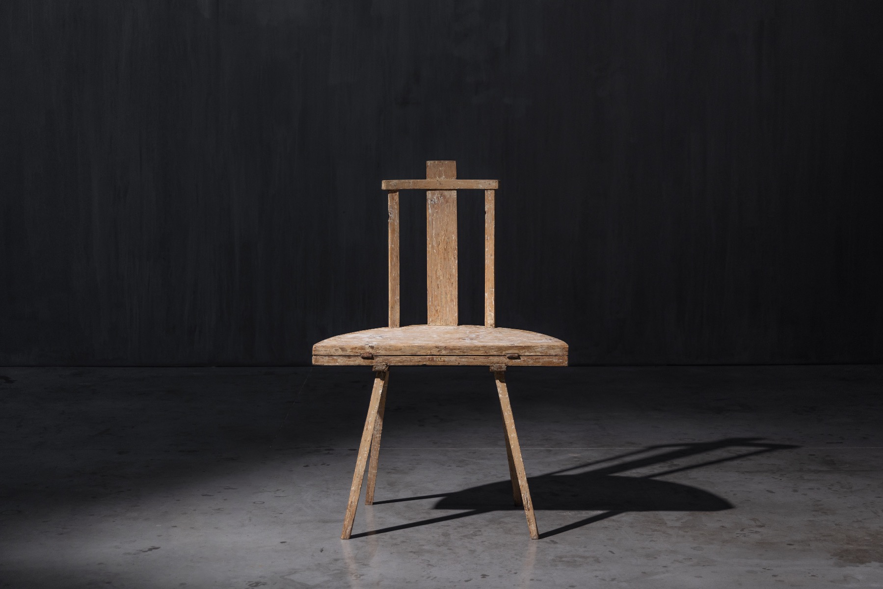 19th century wooden chair with transforming function