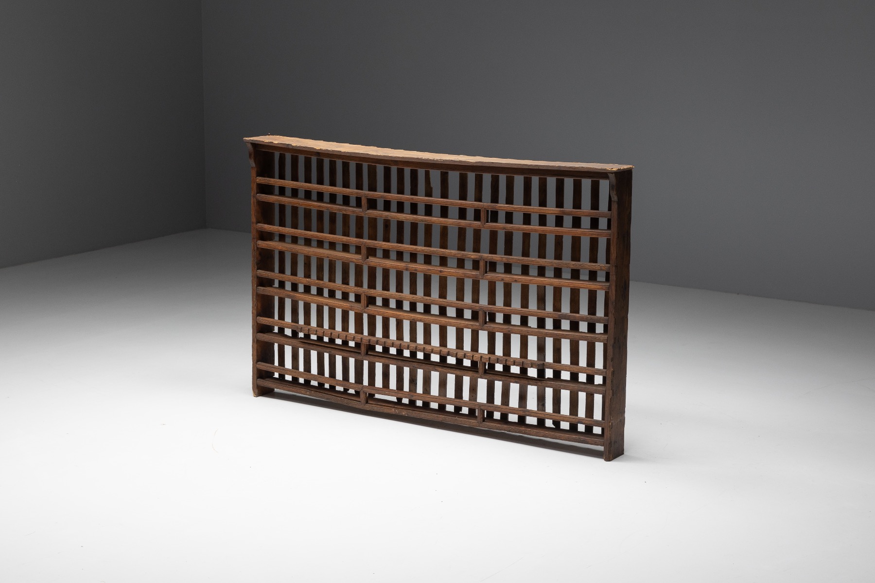 19th century travail populaire wood shelves
