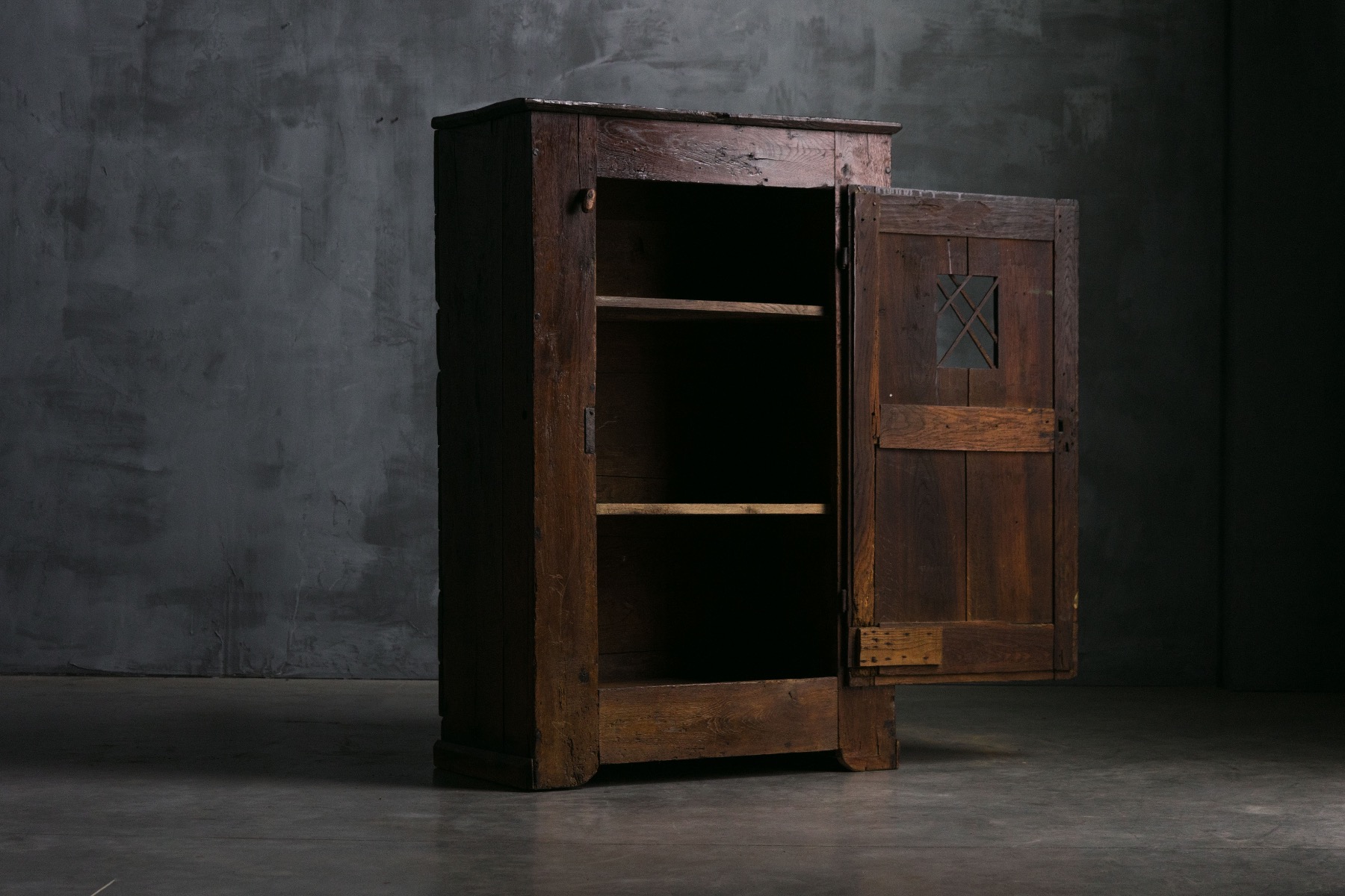 19th century wabi sabi wooden cabinet