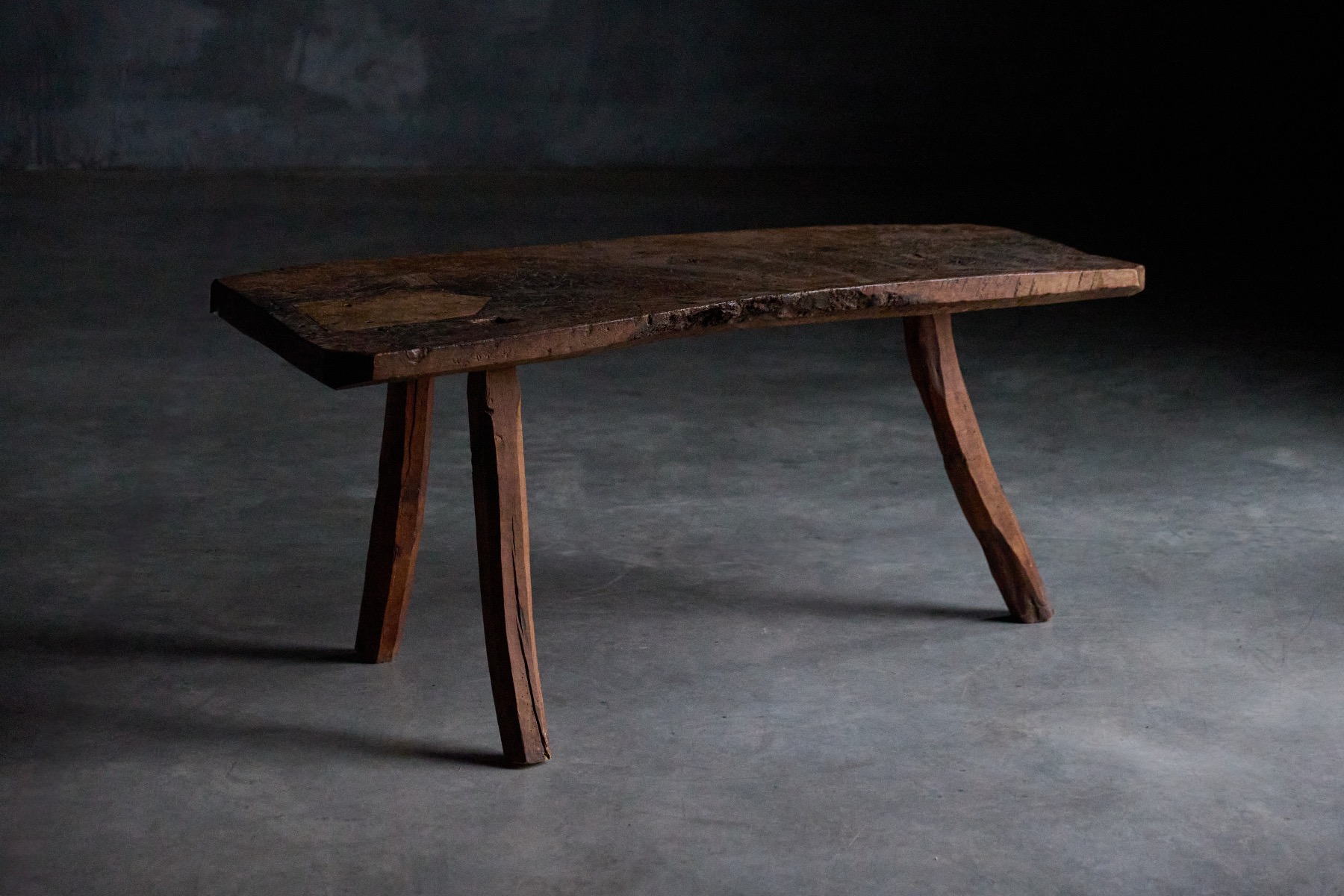 Antique primitive tripod table 1800s