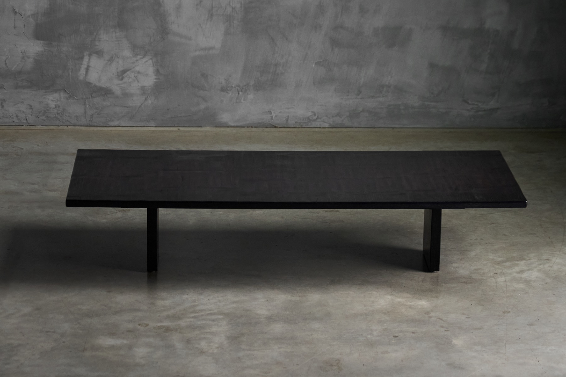 Axel Vervoordt bamboo coffee table with minimalist rectangular form