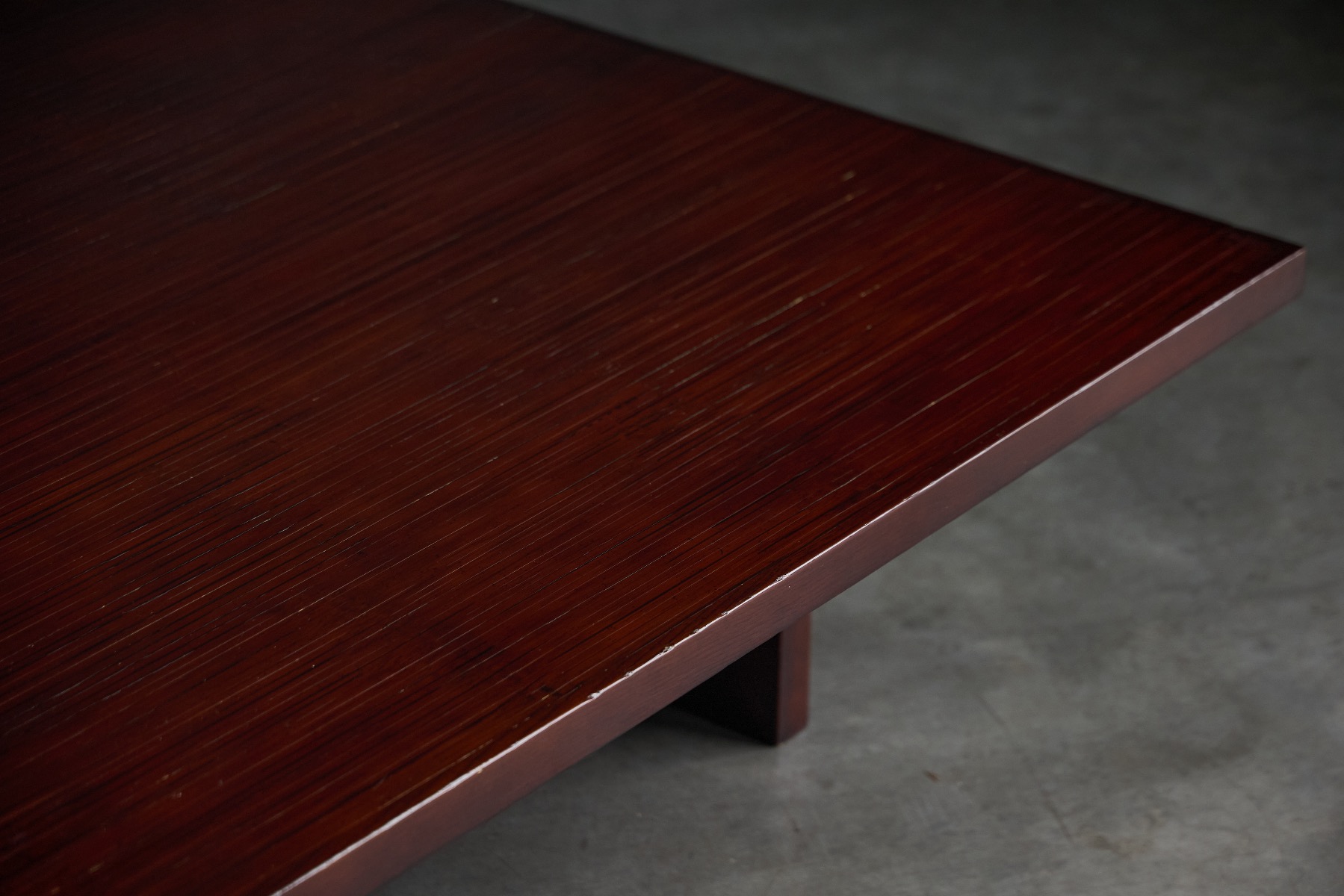 Vintage bamboo coffee table by Axel Vervoordt with natural character