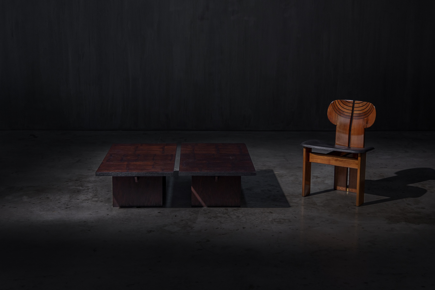 1980s bamboo low table by Axel Vervoordt