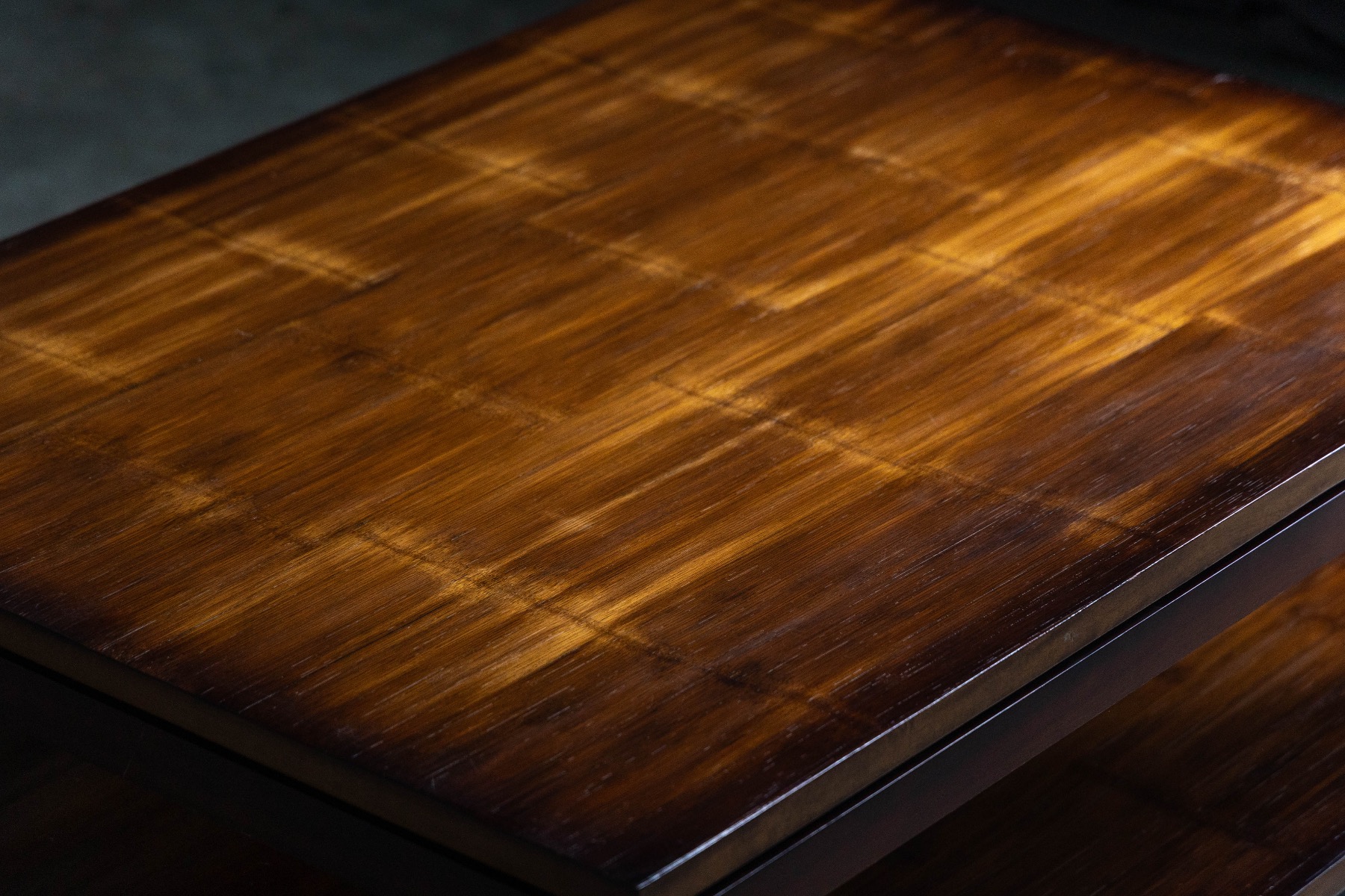 1980s bamboo low table by Axel Vervoordt