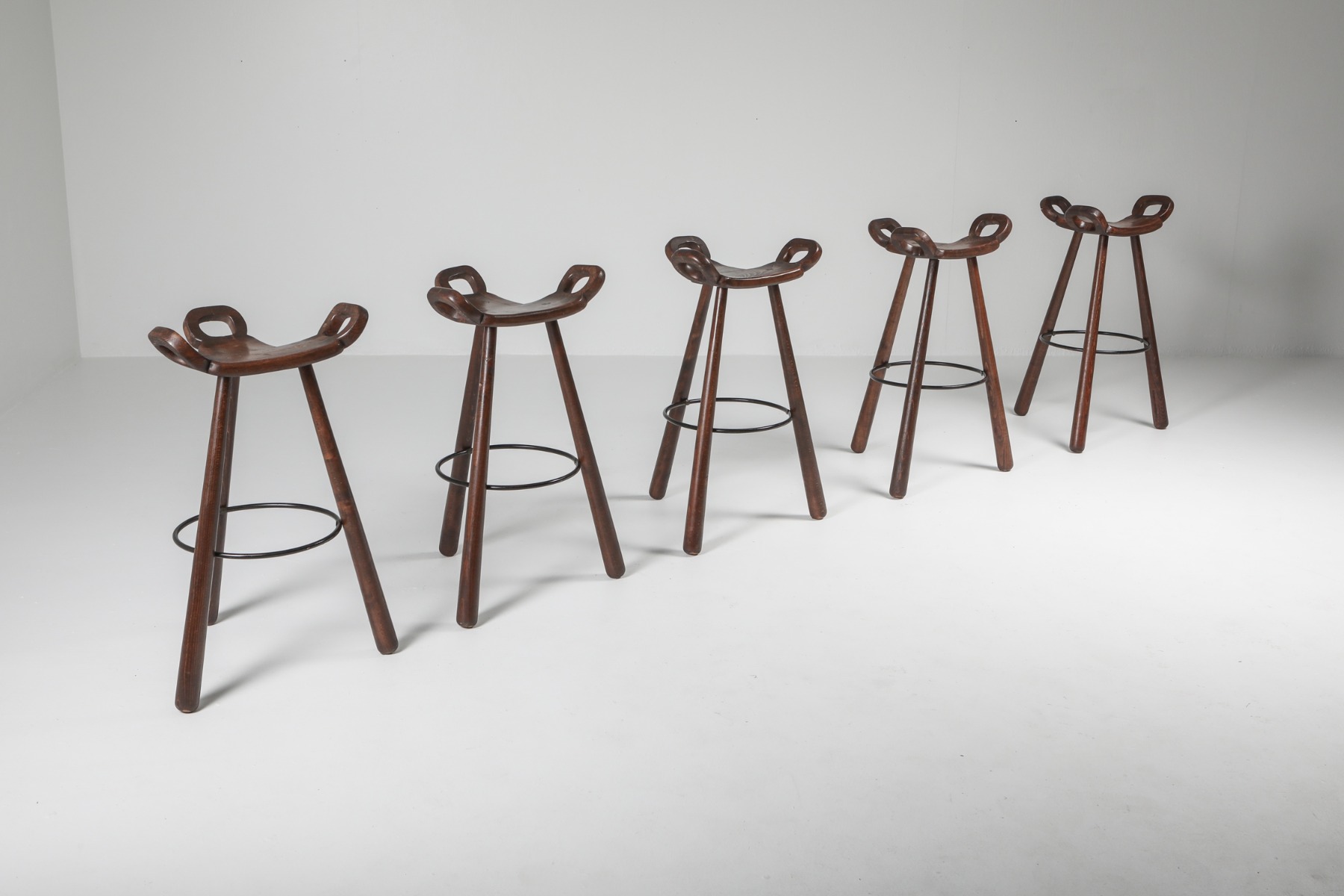 Carl Malmsten bar stools from the 1950s design