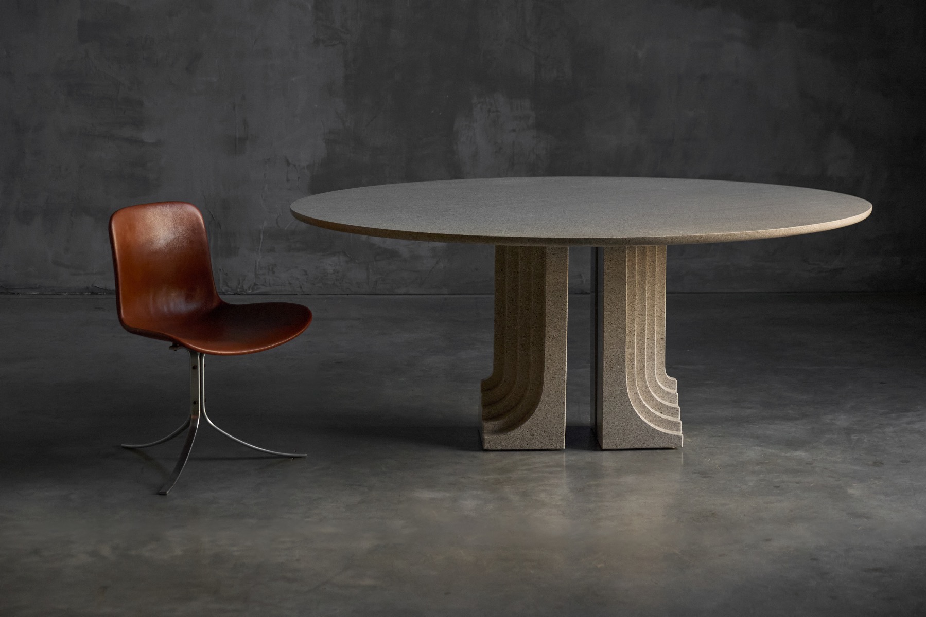 Italian modernist Samo dining table by Carlo Scarpa