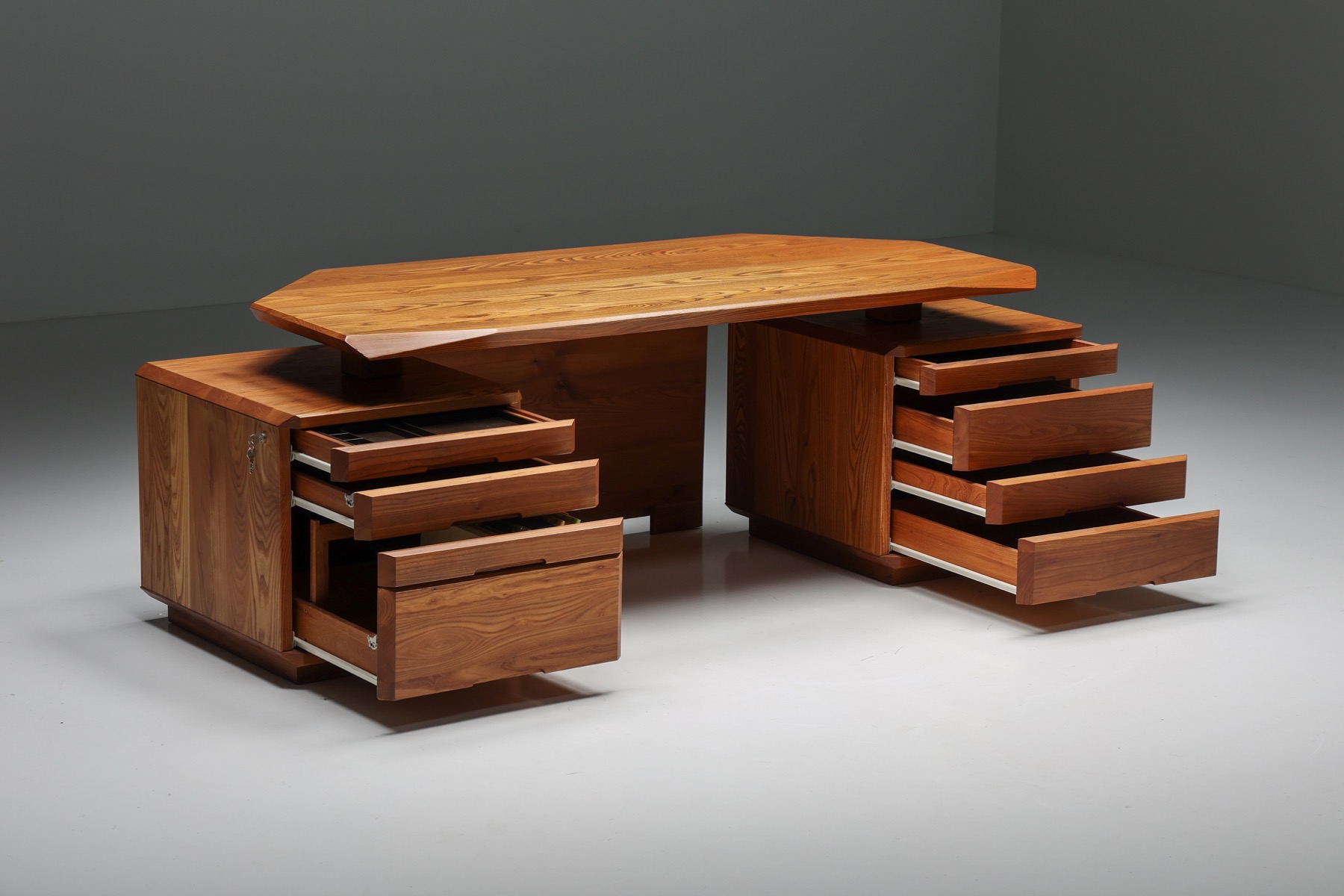 Vintage Pierre Chapo B40 desk from the 1960s