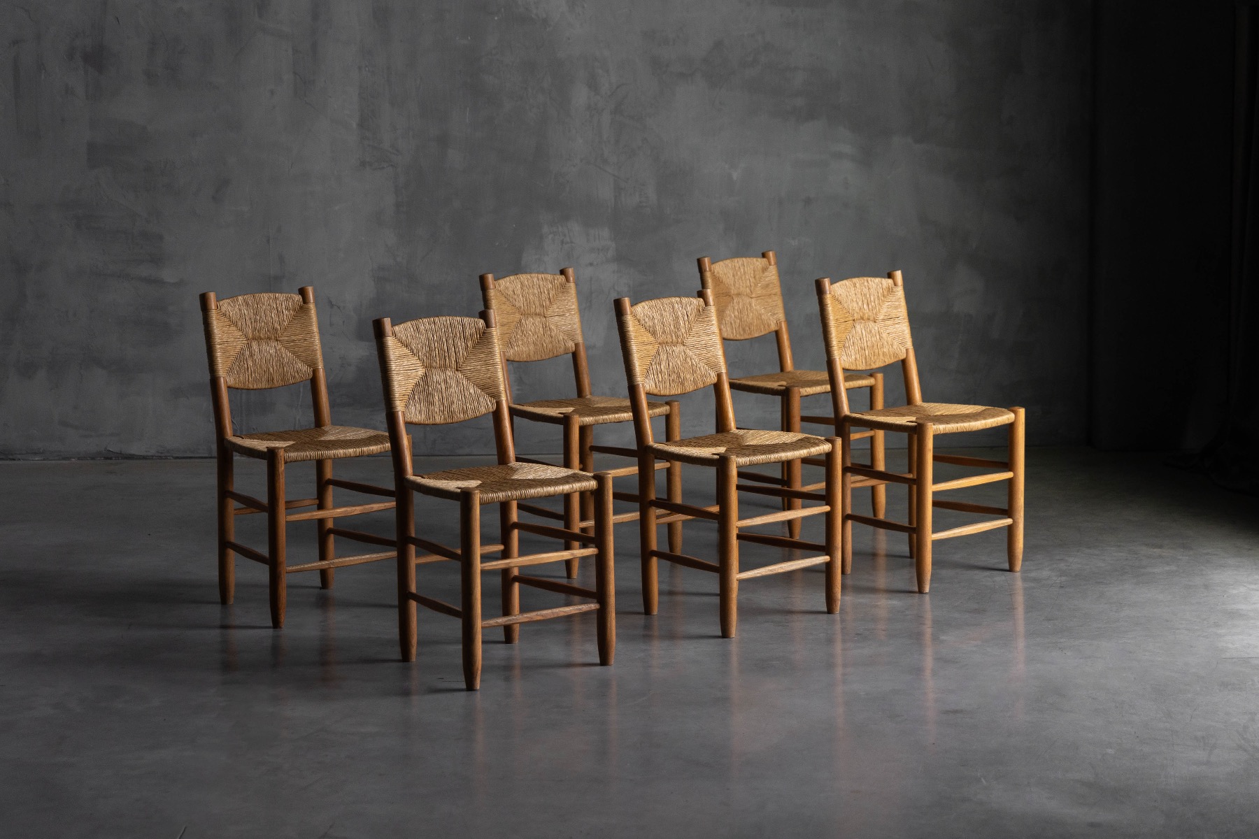 Charlotte Perriand Bauche dining chair produced by Steph Simon