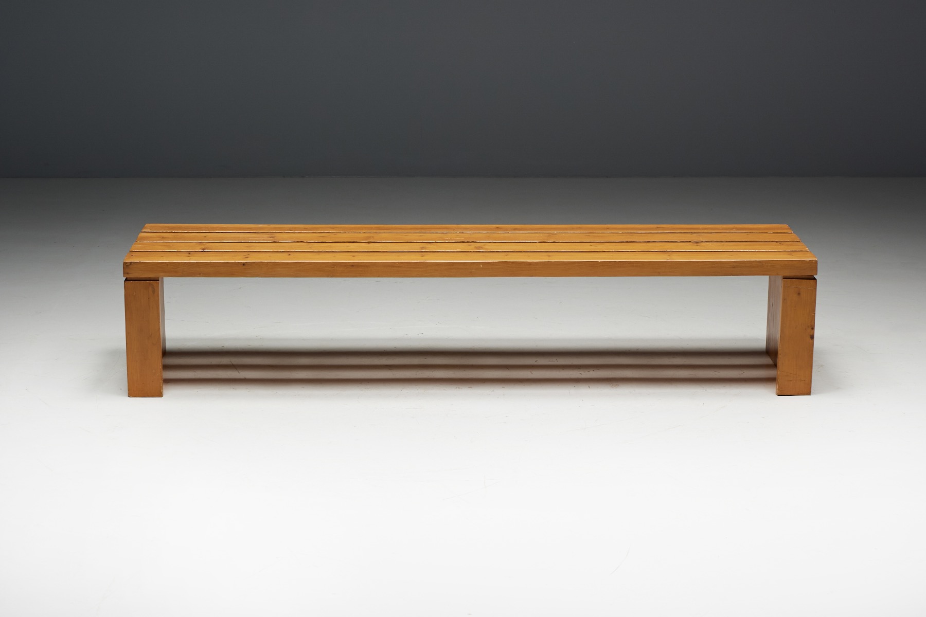 Charlotte Perriand slate bench Les Arcs