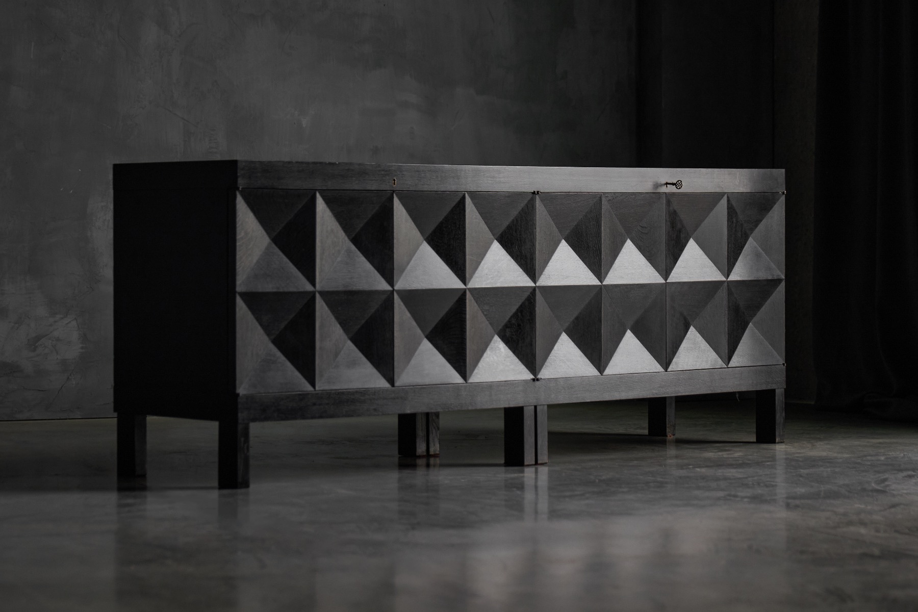 Belgian brutalist sideboard produced by De Coene