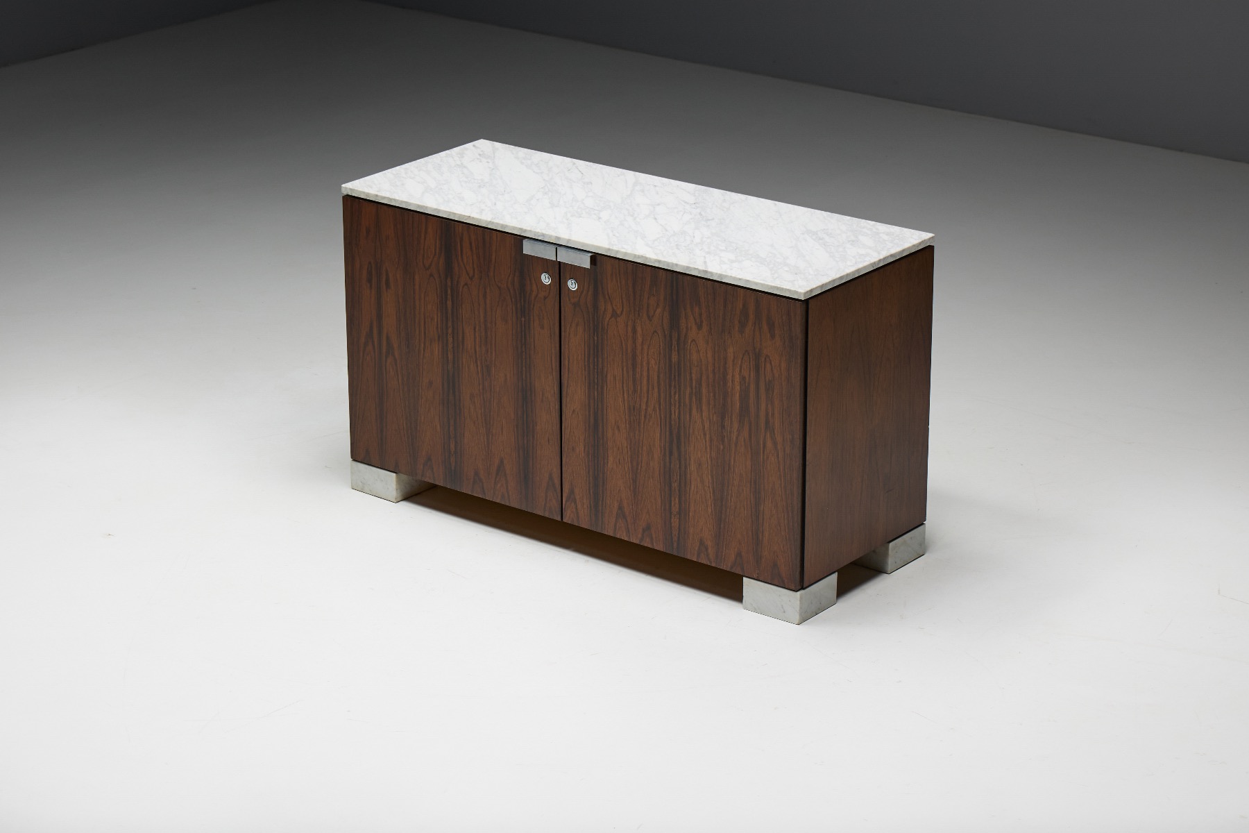 De Coene cabinet in marble and rosewood from the 1960s design