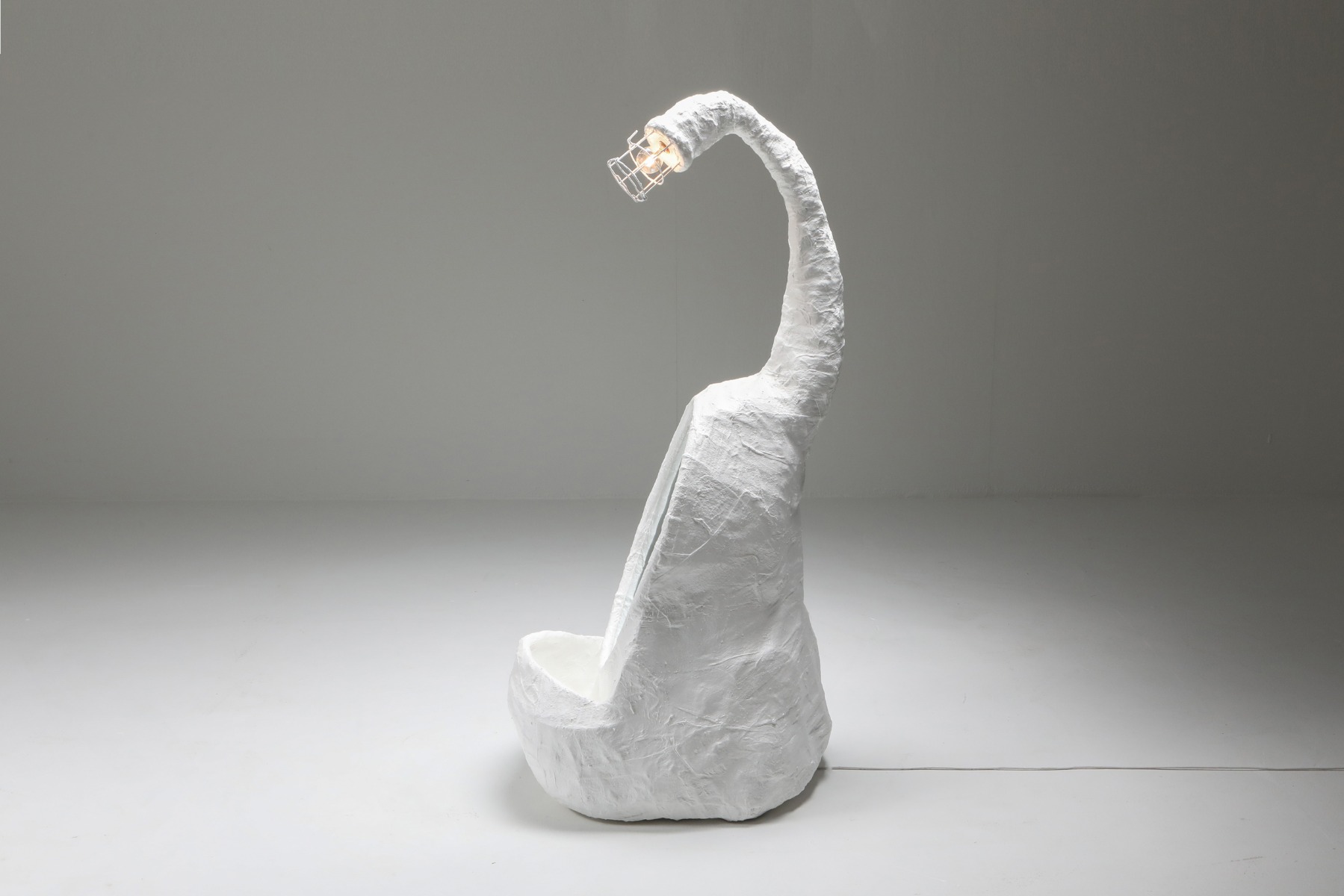 Decio mirror lamp sculpture for Everyday Gallery from the 2010s design