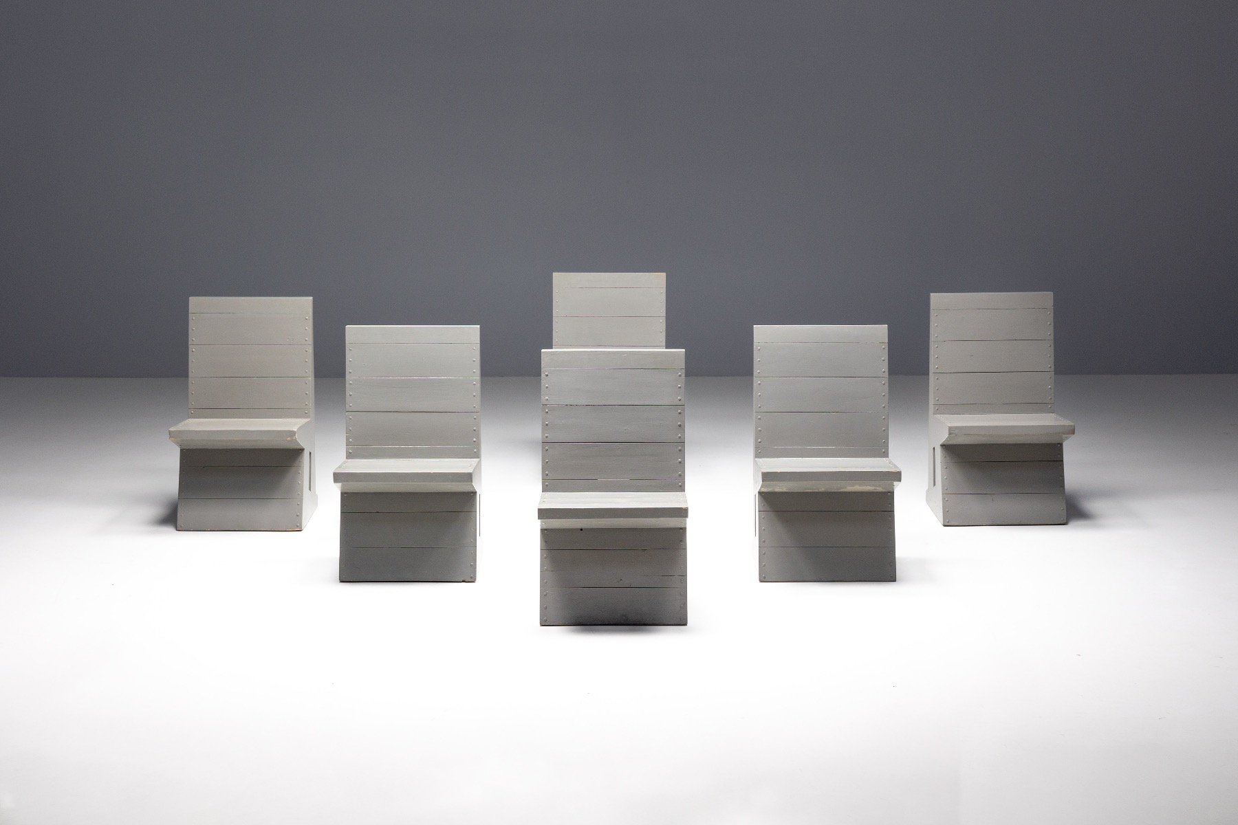 Dom Hans van der Laan dining chairs 1960s