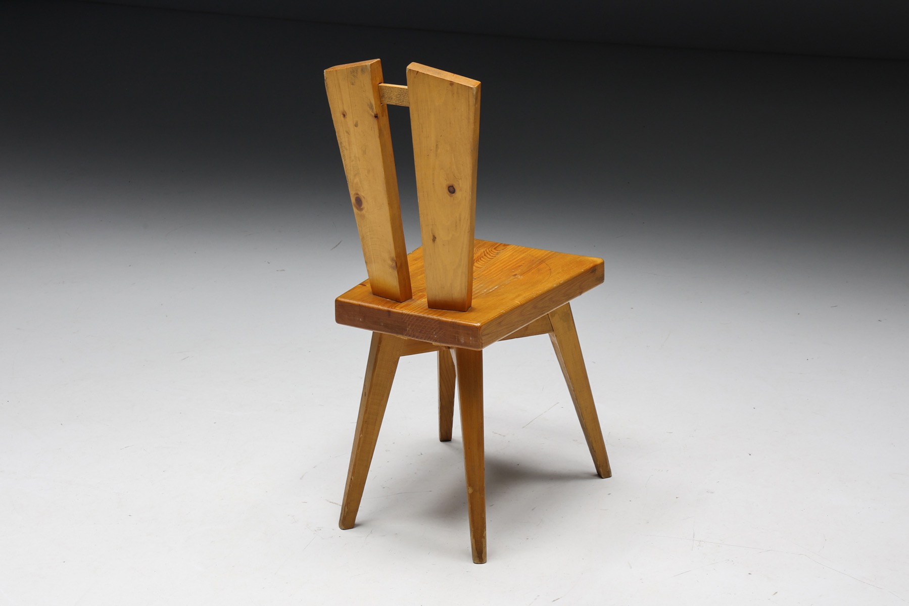 French design dining chairs by Charlotte Perriand and Christian Durupt