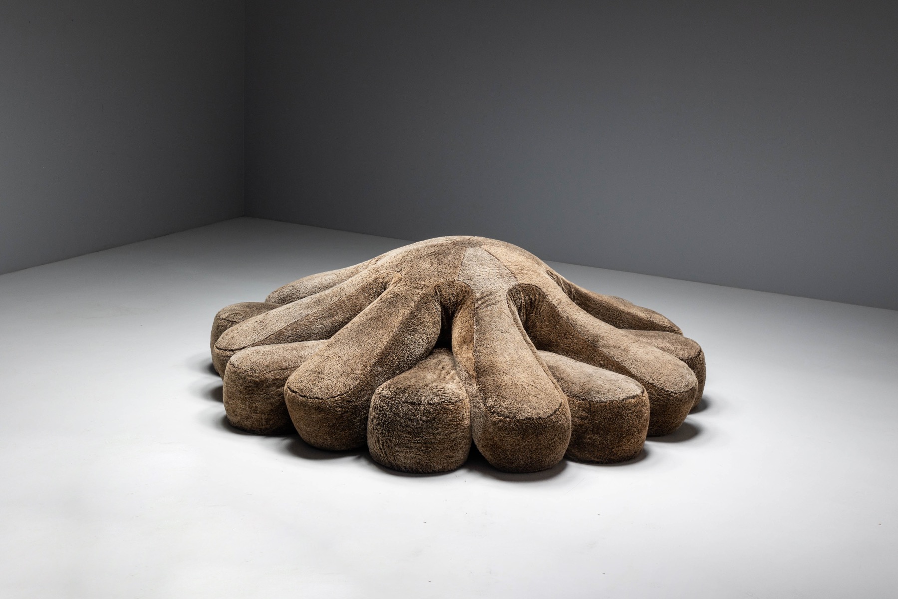 Sculptural Edra Aster Papposus sofa in contemporary Italian design