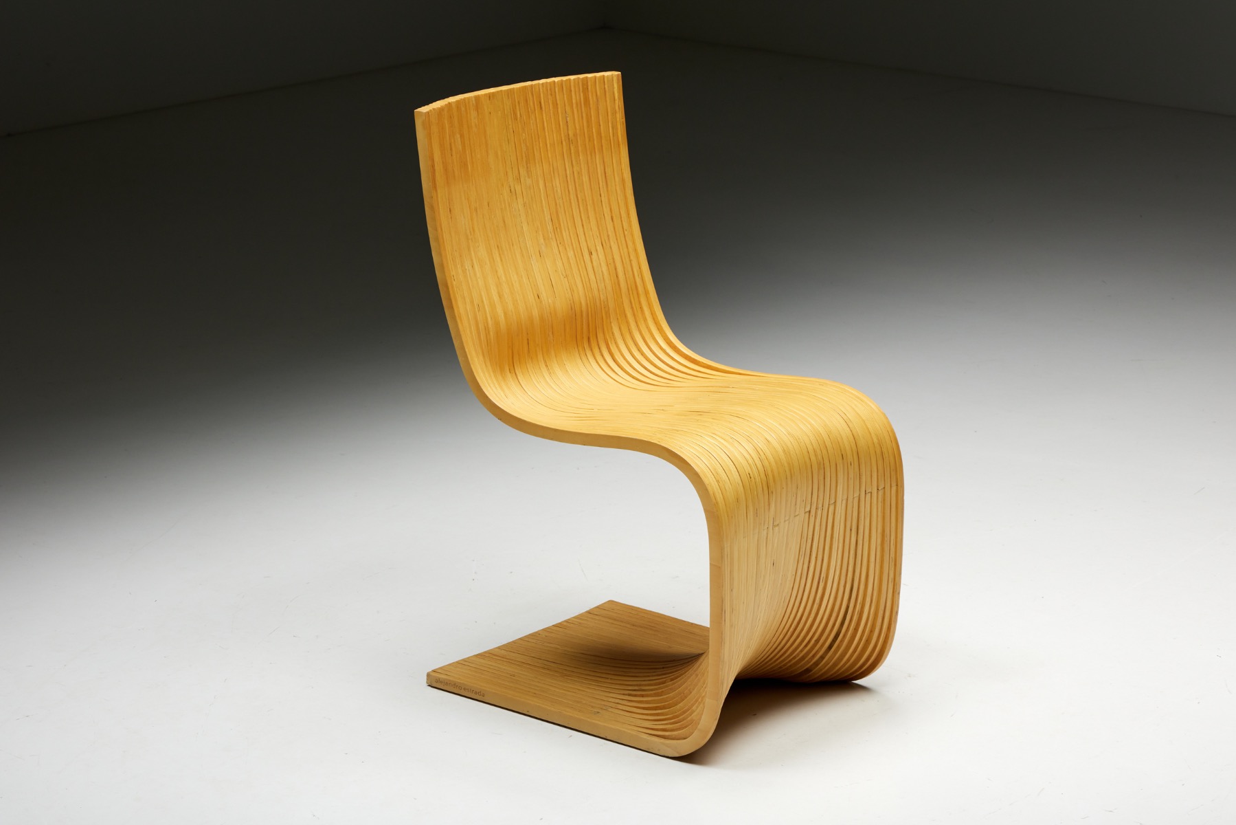 Alejandro Estrada bamboo dining chairs for Piegatto from 2006 design