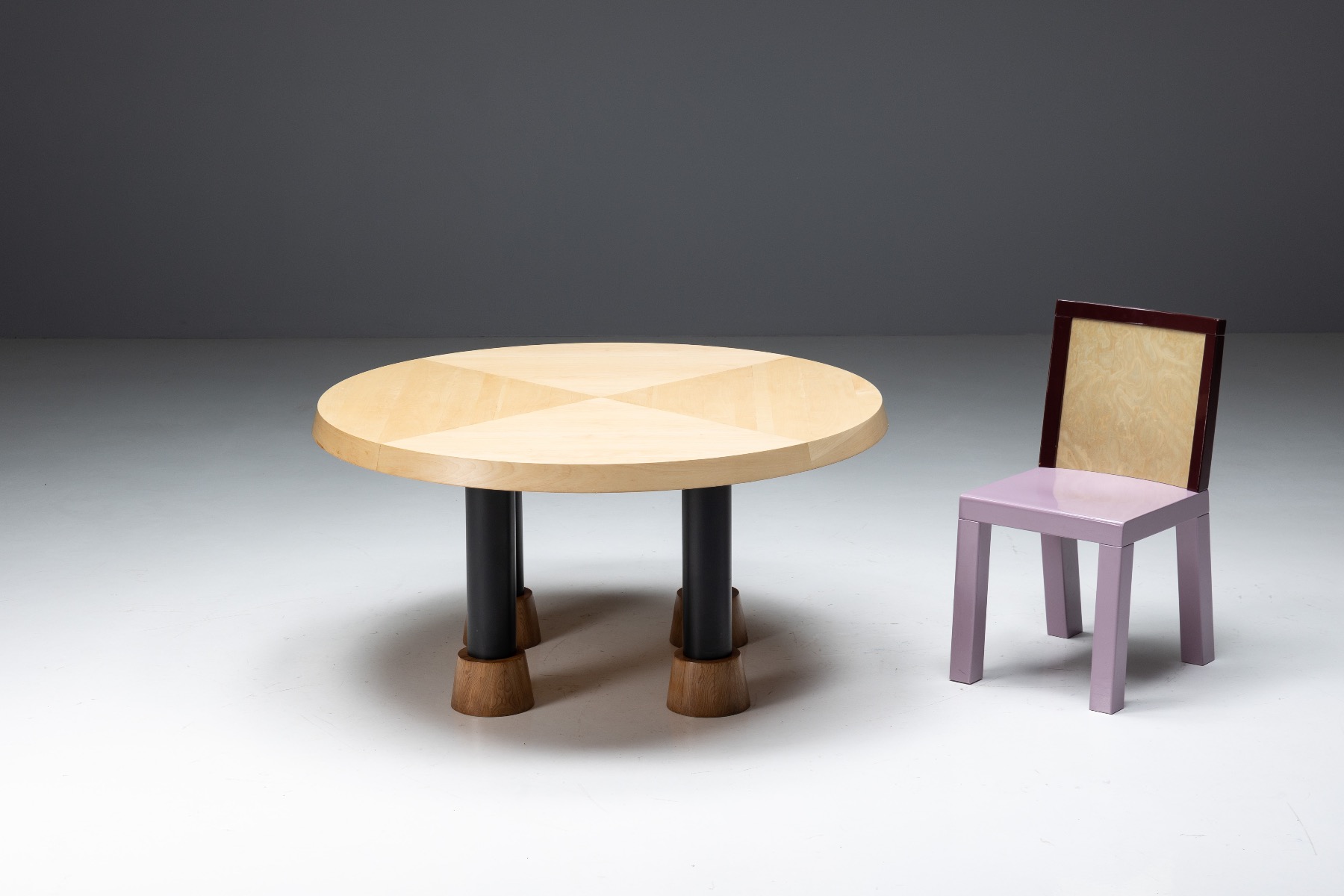 Ettore Sottsass postmodern dining table design