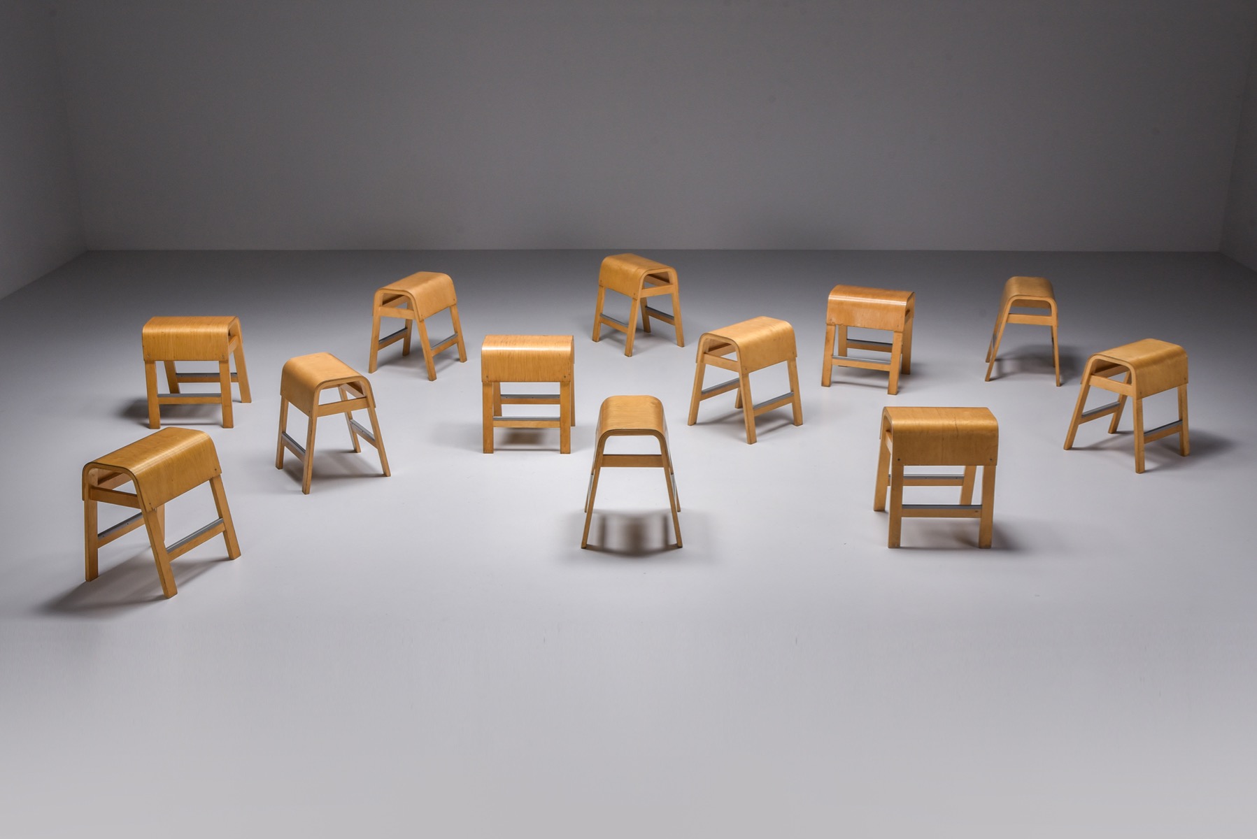 IKEA Scandinavian stools set of six from the 1970s design