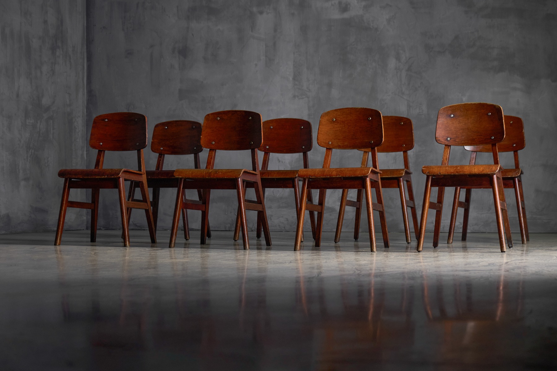 French modernist Tout Bois chair attributed to Jean Prouvé
