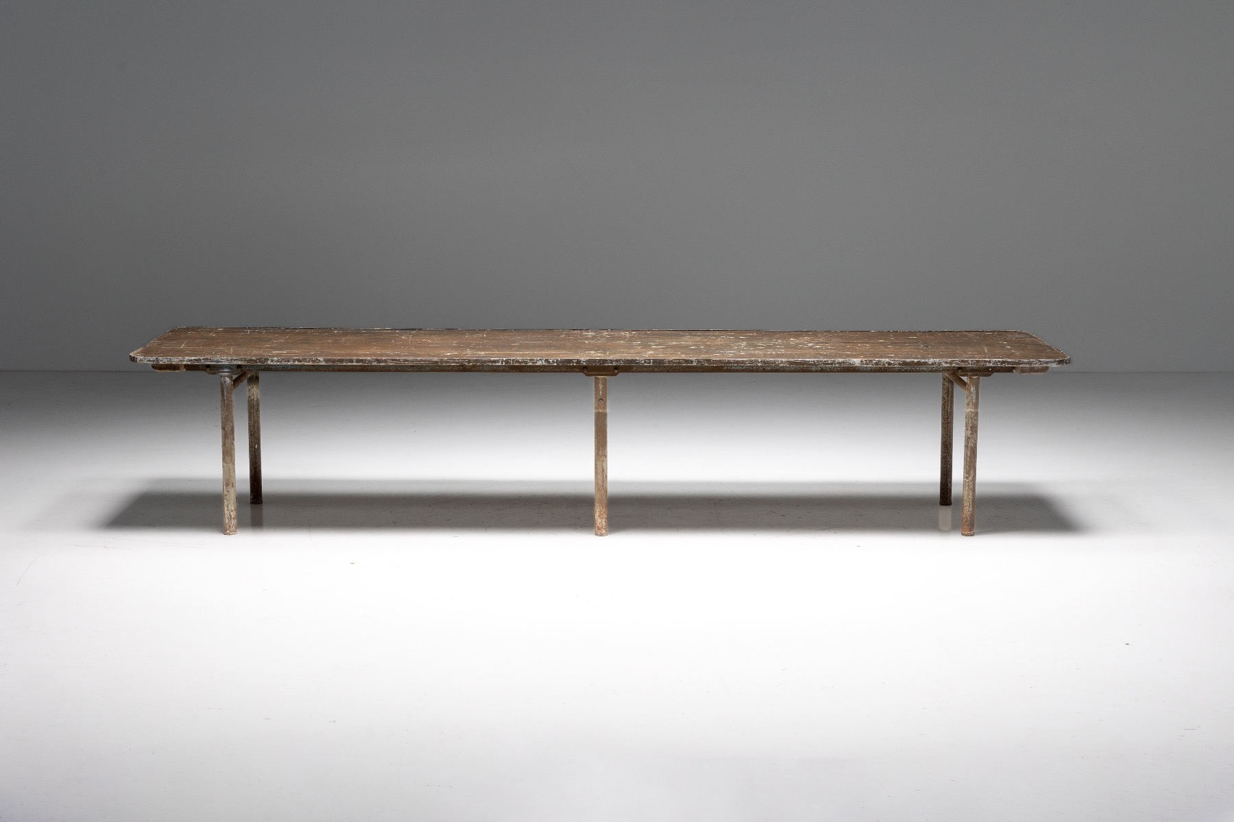 Industrial Butcher Dining Table - 1950s