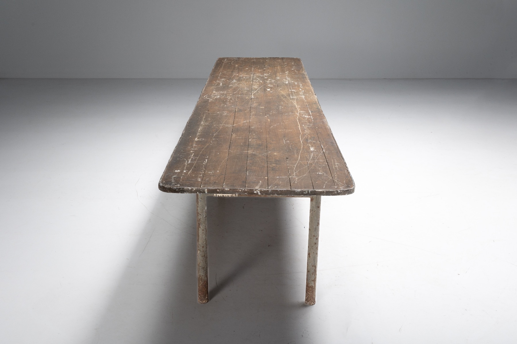 Industrial Butcher Dining Table - 1950s