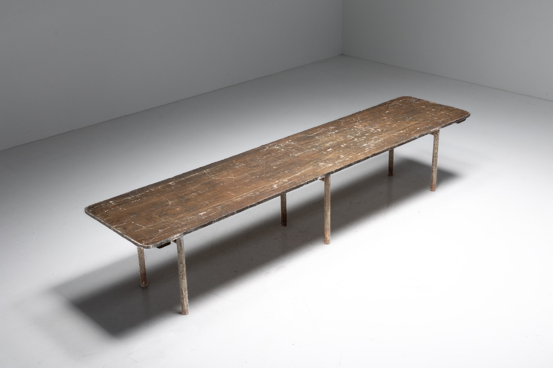 Industrial Butcher Dining Table - 1950s