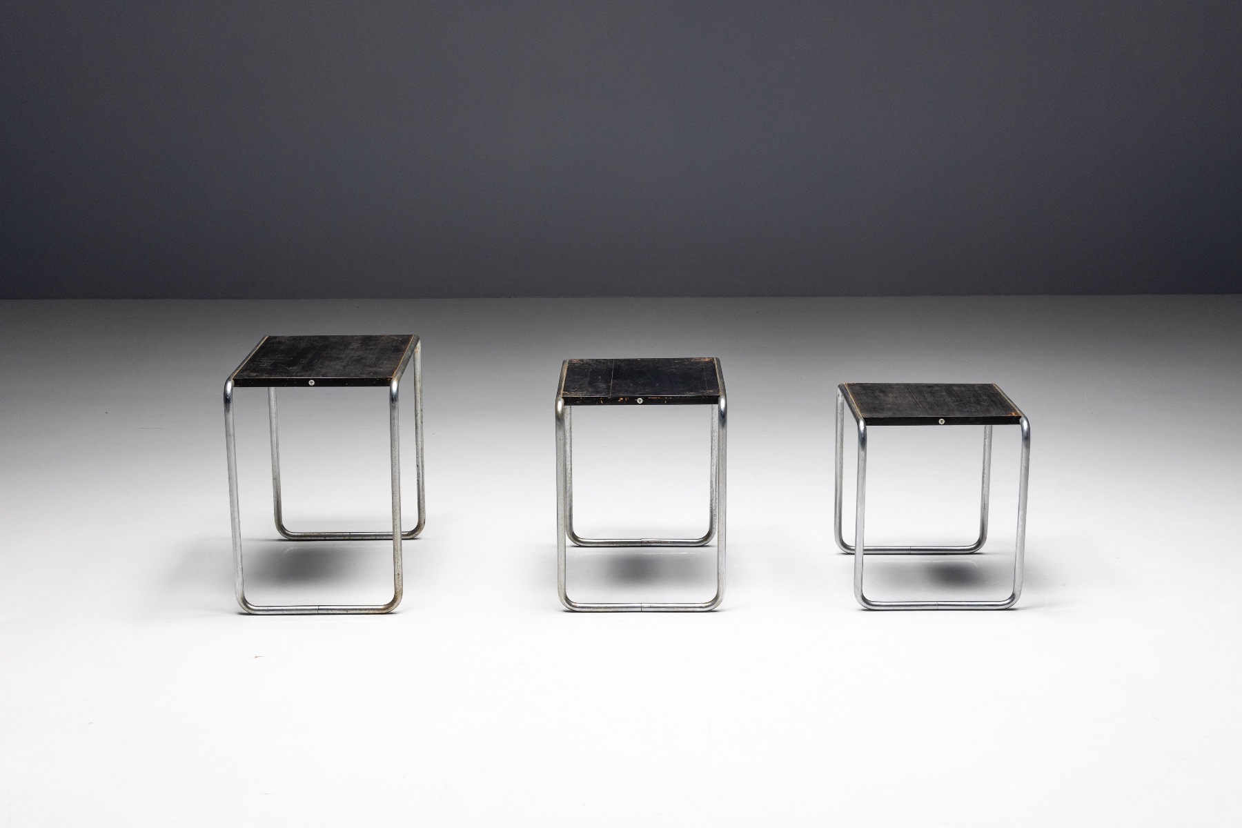 Marcel Breuer Thonet side tables 1930s