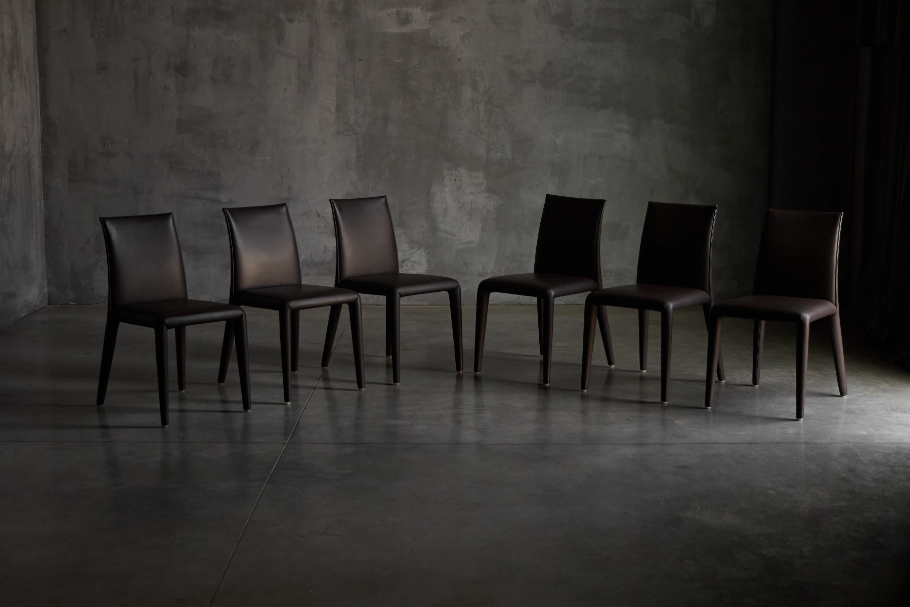 Italian contemporary dining chair from the Vol Au Vent series