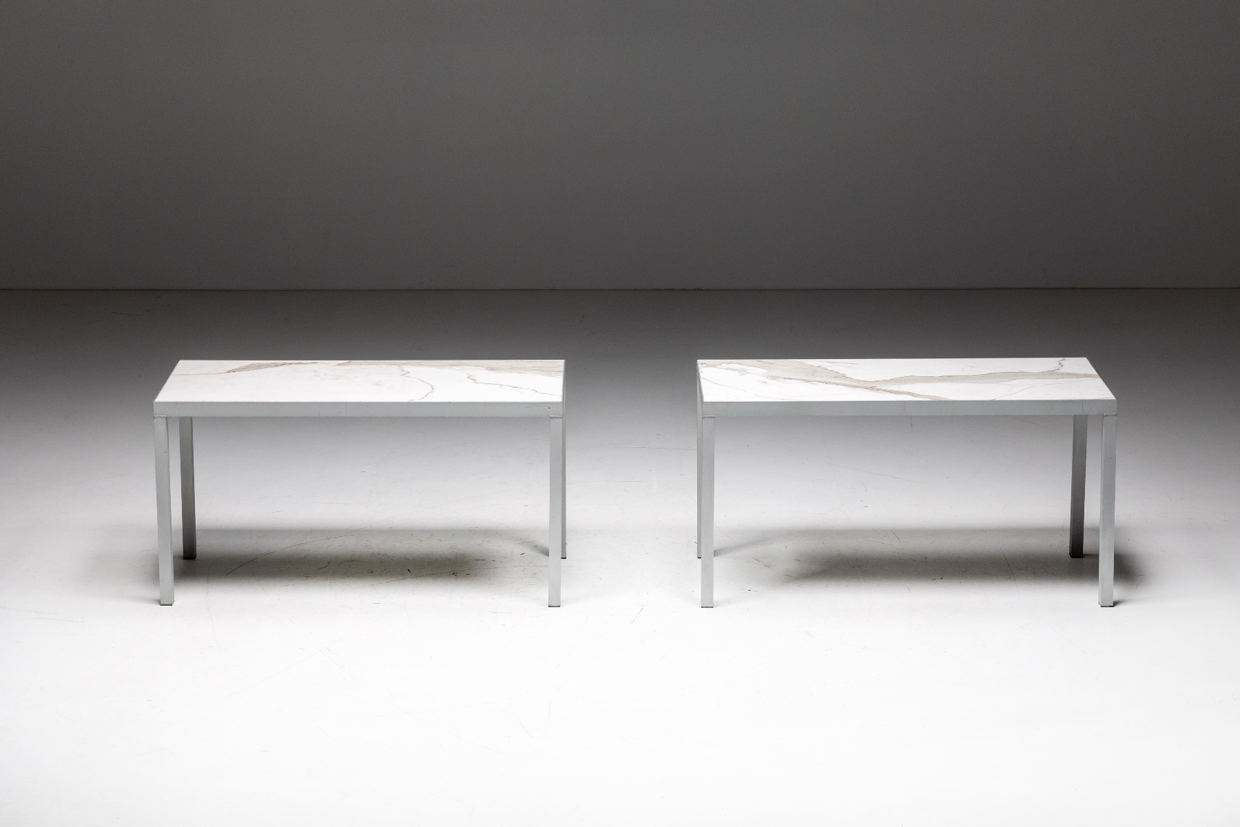 Philippe Starck console table in Carrara marble design