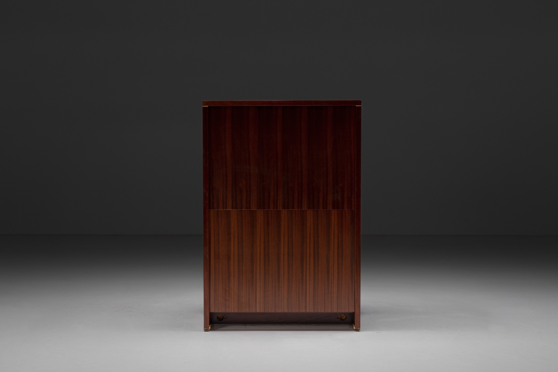 Pierre Balmain cabinet in walnut and brass design