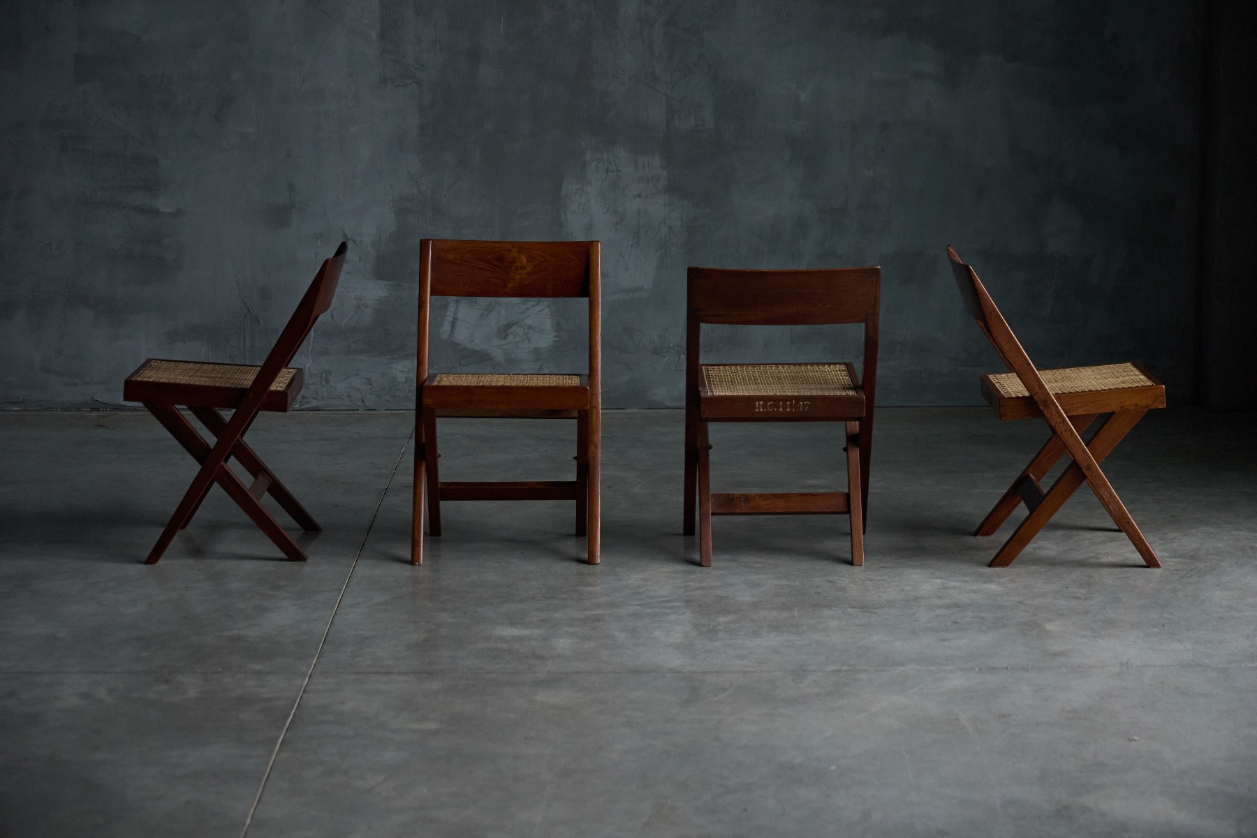 Pierre Jeanneret library chair from the Chandigarh period