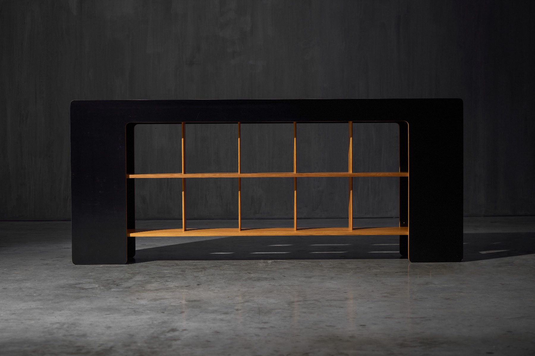 Italian postmodern shelving unit by Pamio and Toso
