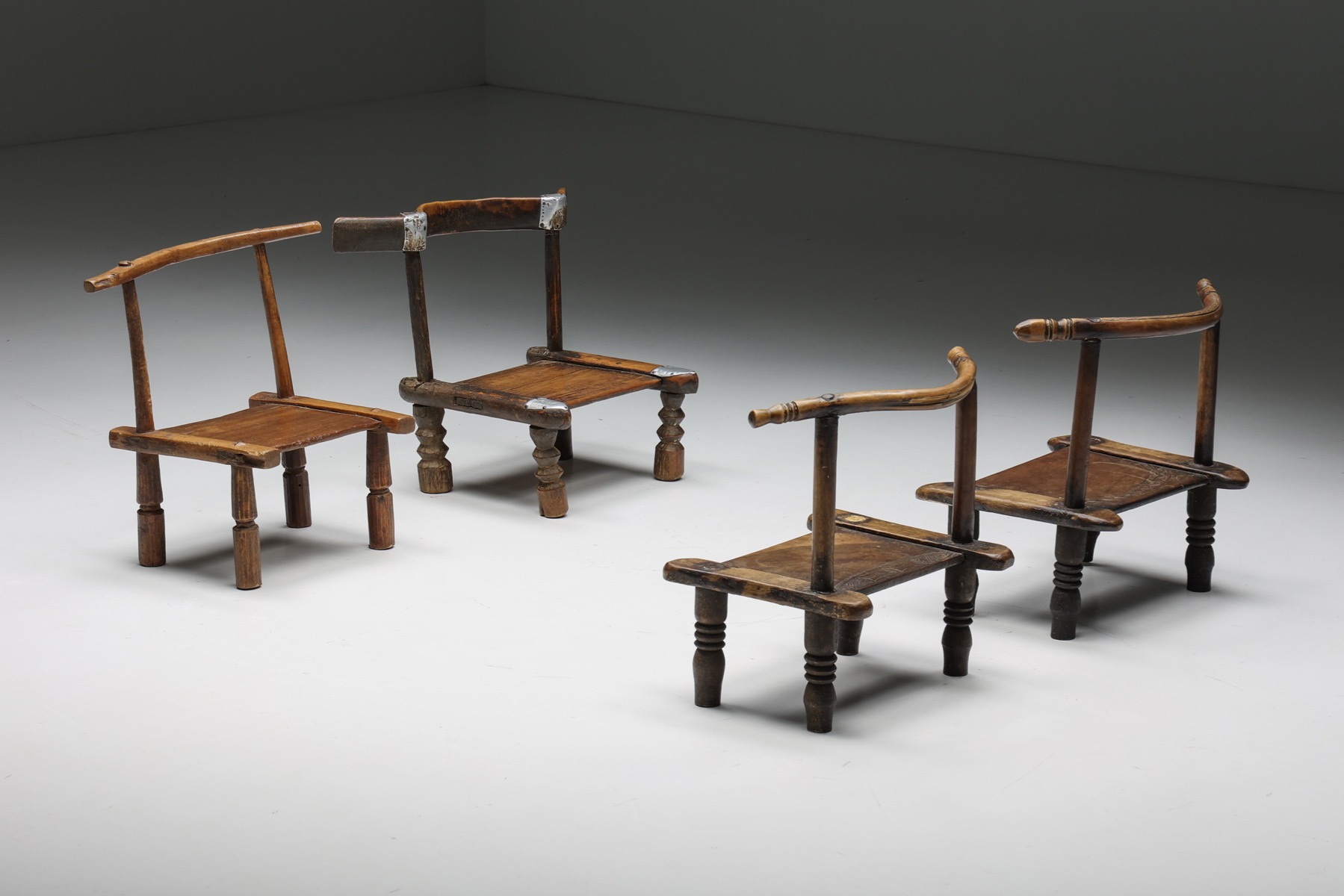 Sculptural wabi sabi chair in organic design