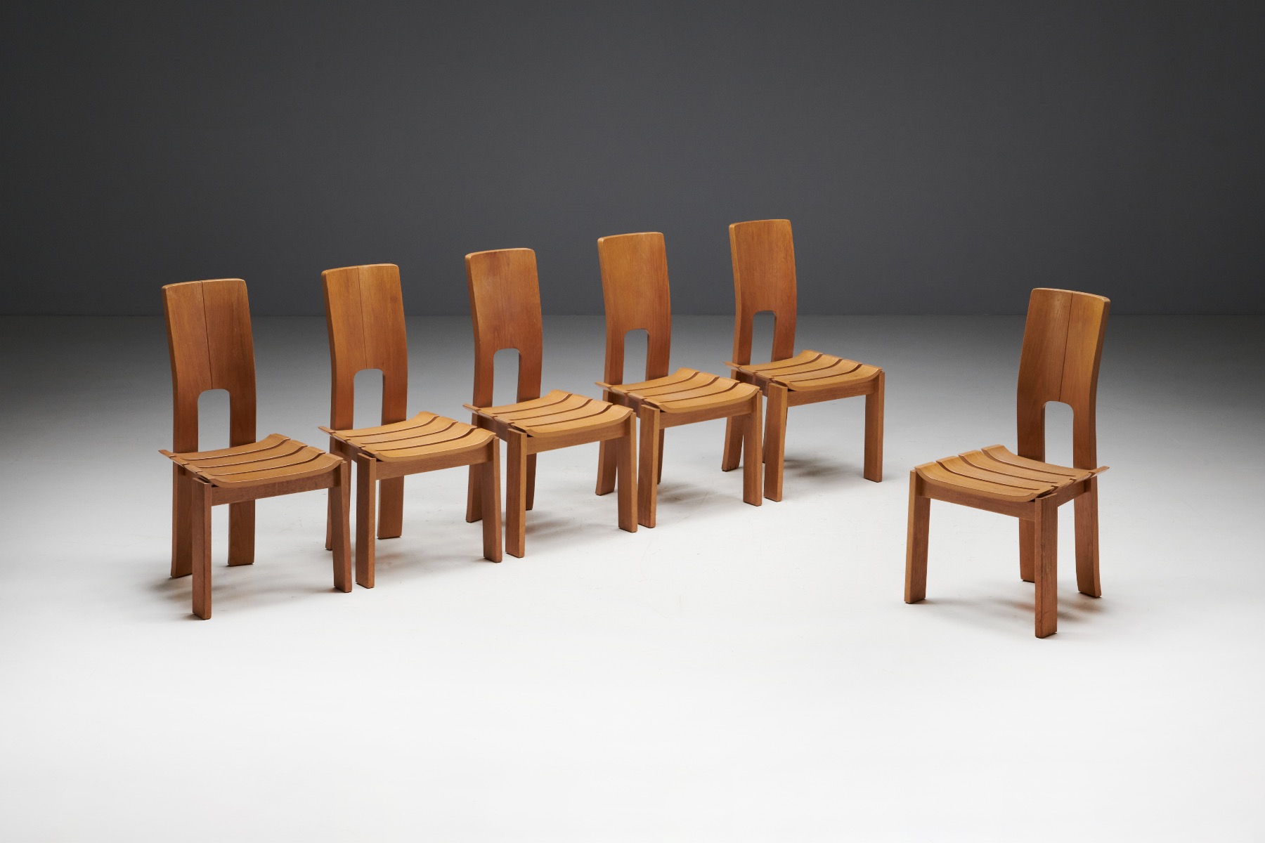 Set of six Scandinavian dining chairs from the 1970s design