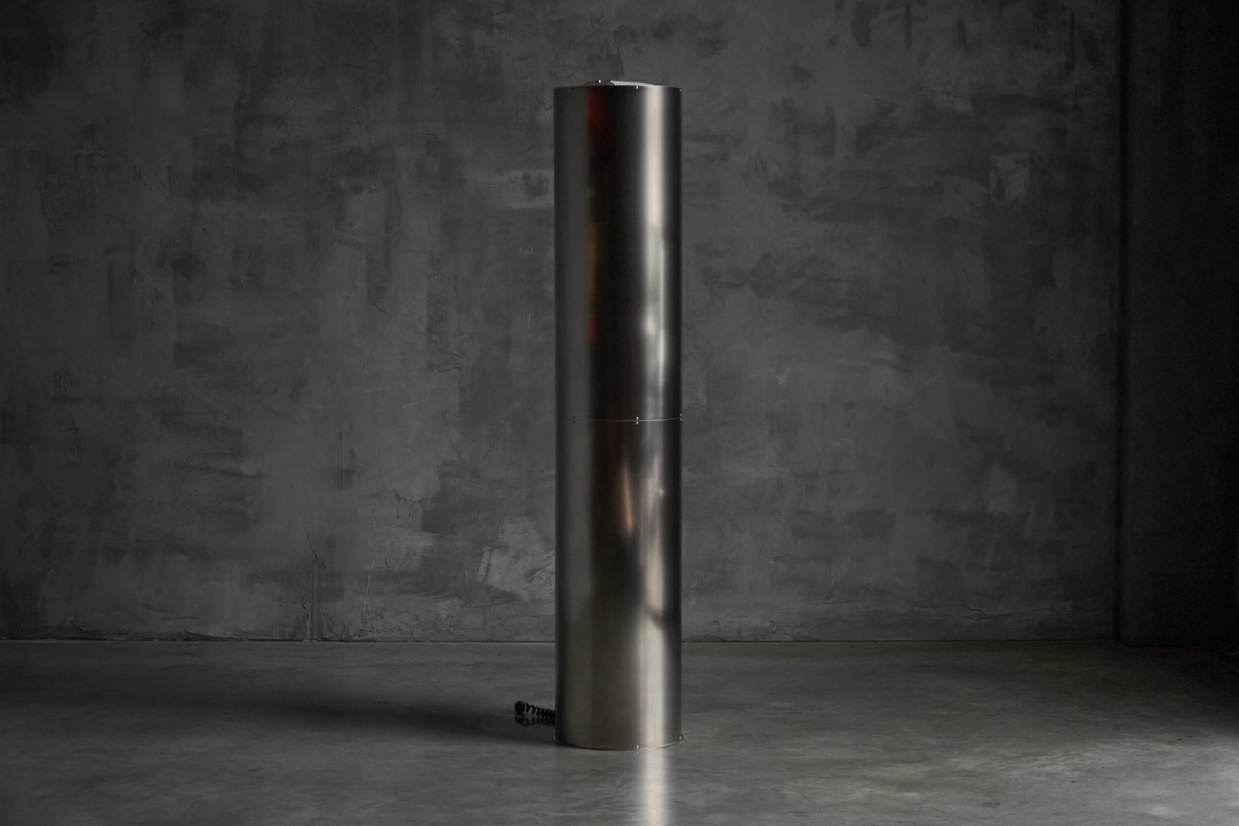Italian Targetti uplighter in stainless steel from the 1970s