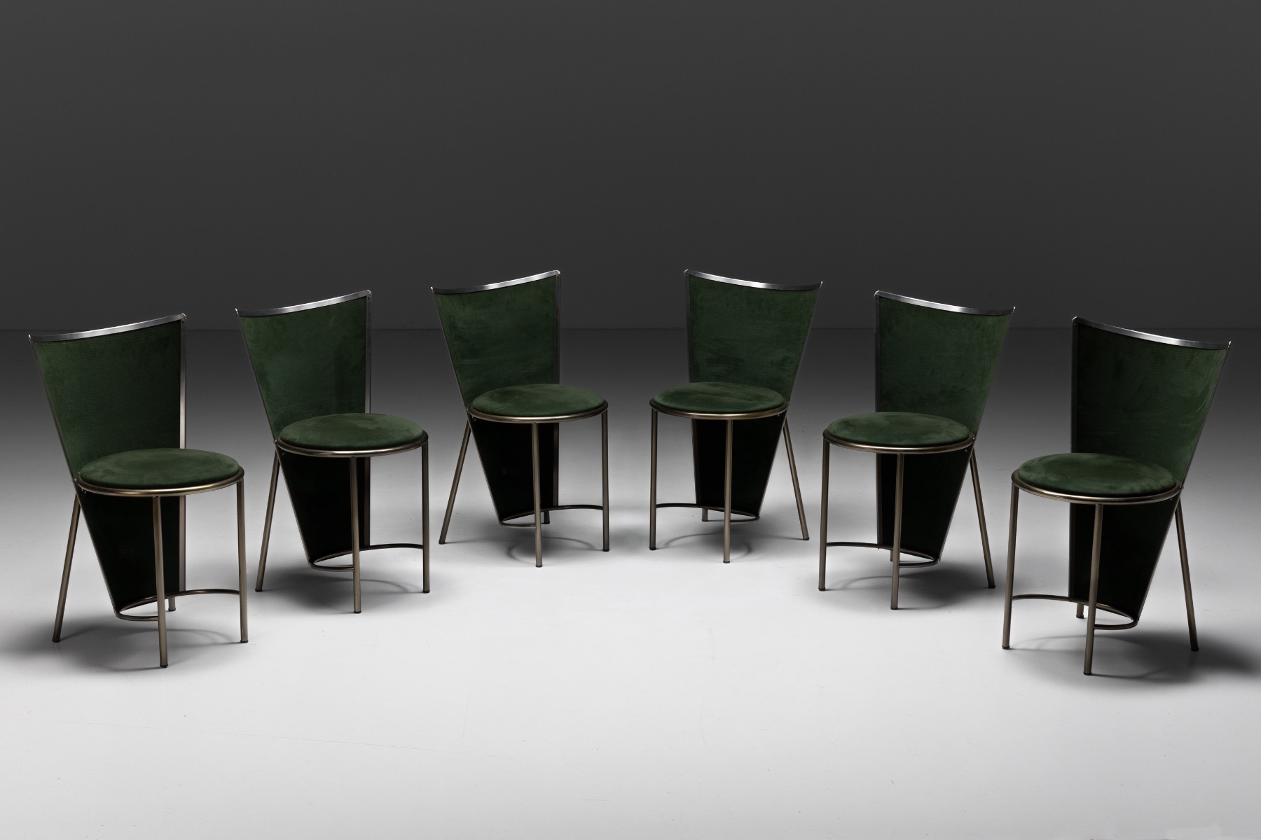 Frans van Praet dining chairs from the 1990s design