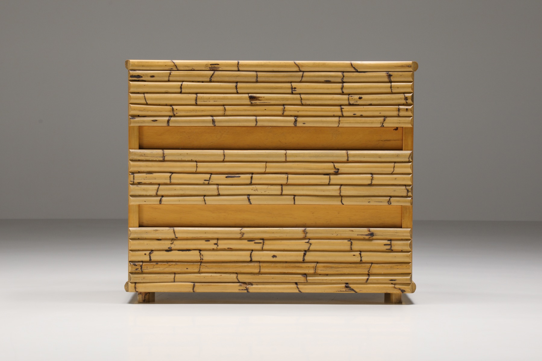 Venturini bamboo chest of drawers from the 1970s design