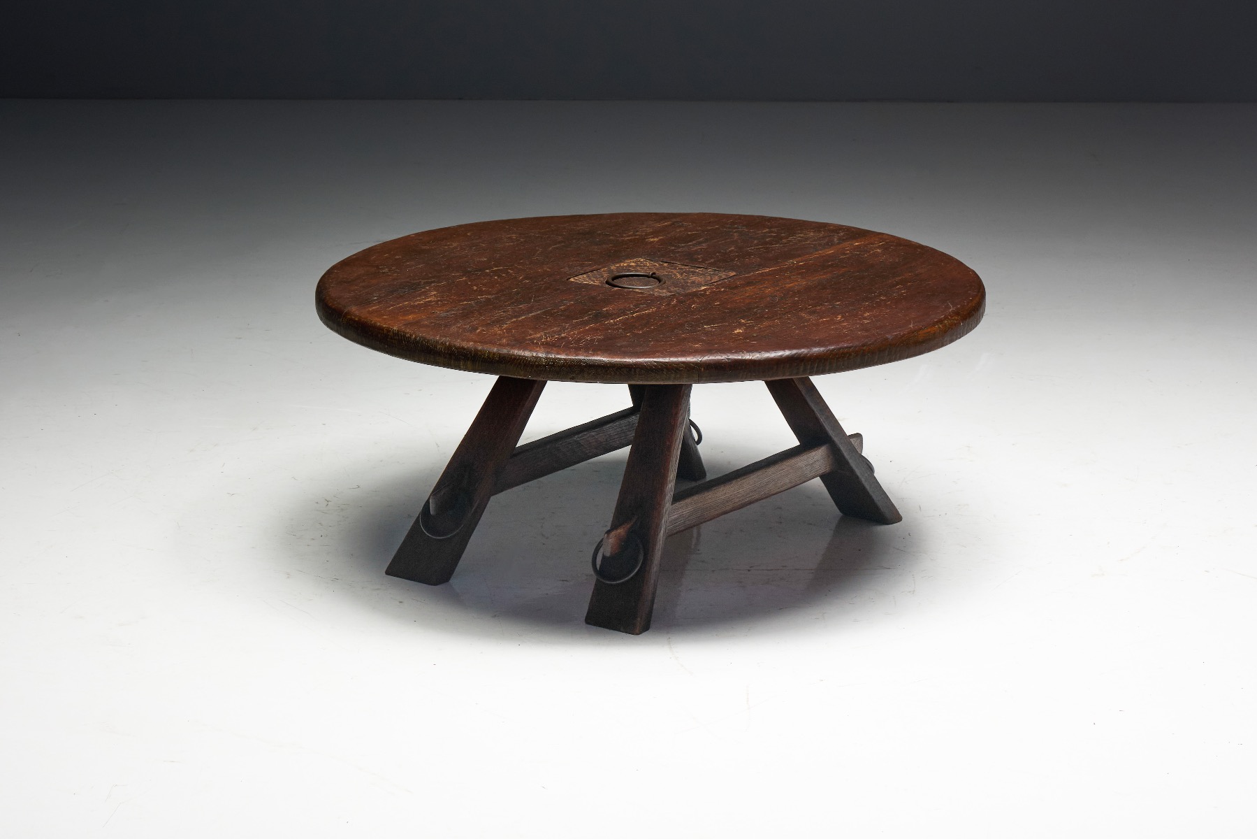 Vintage 1960s coffee table with rustic character