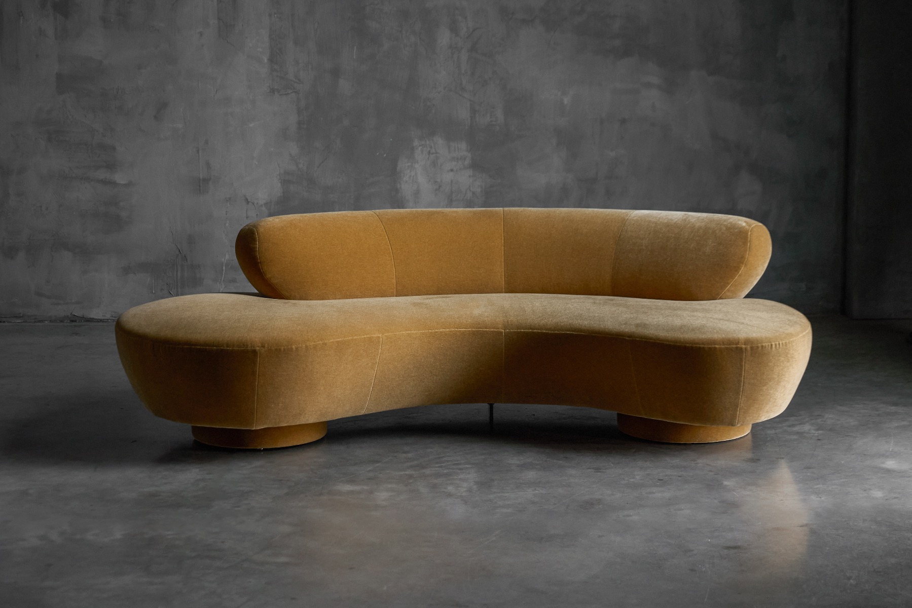 Vladimir Kagan Serpentine sofa produced by Directional