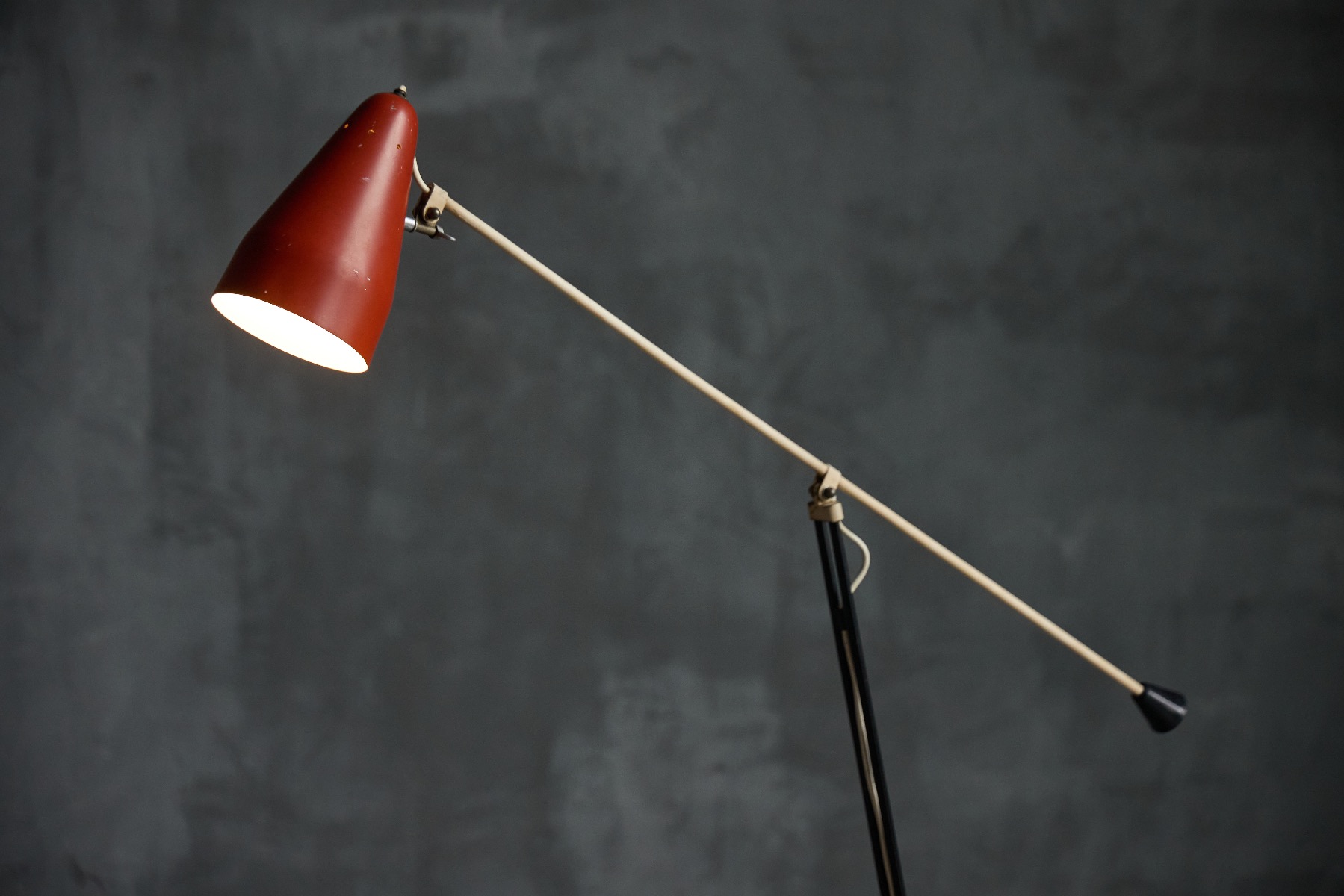 1950s Gispen Grasshopper floor lamp by Wim Rietveld