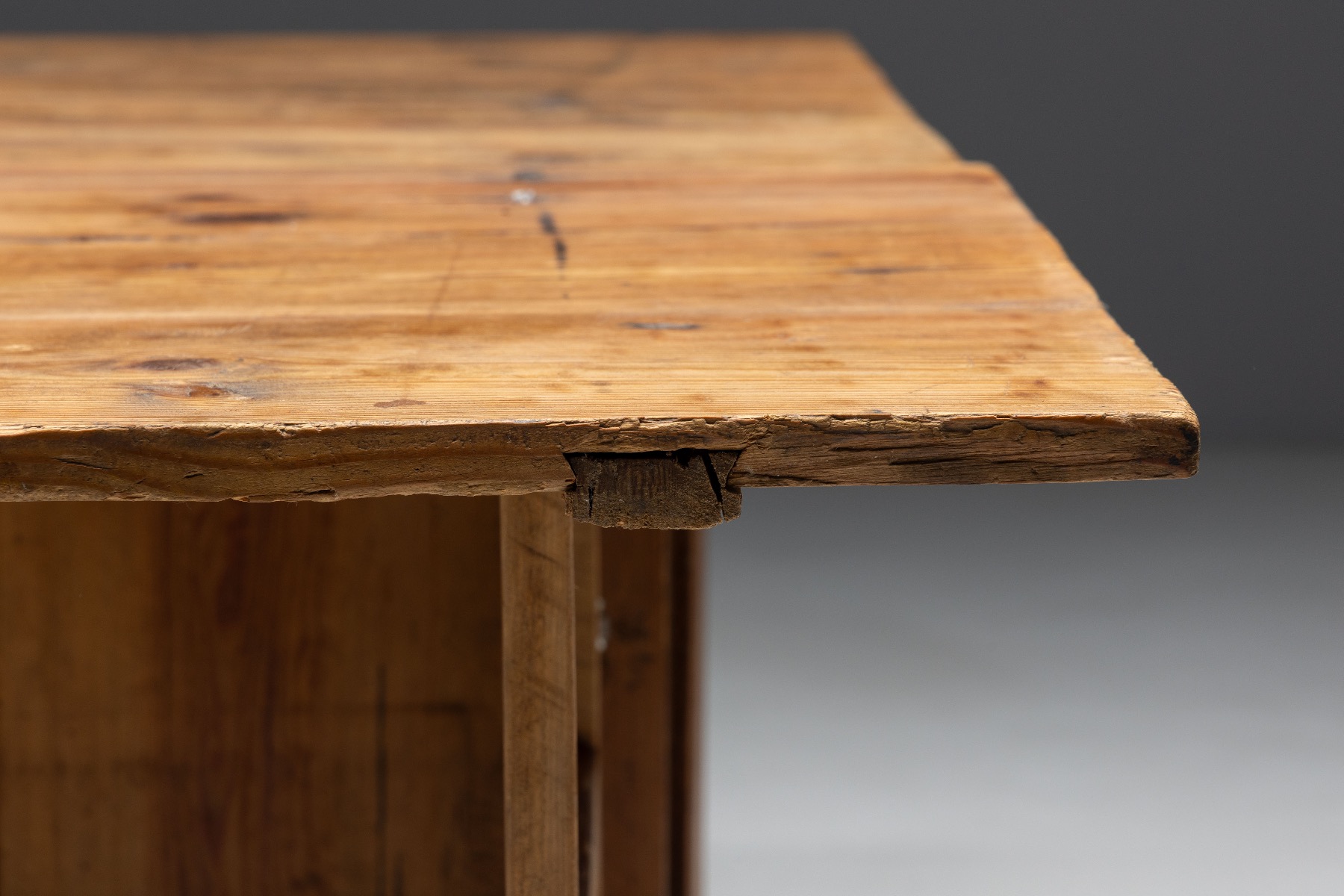 Collectible 19th century rustic drop leaf worktable