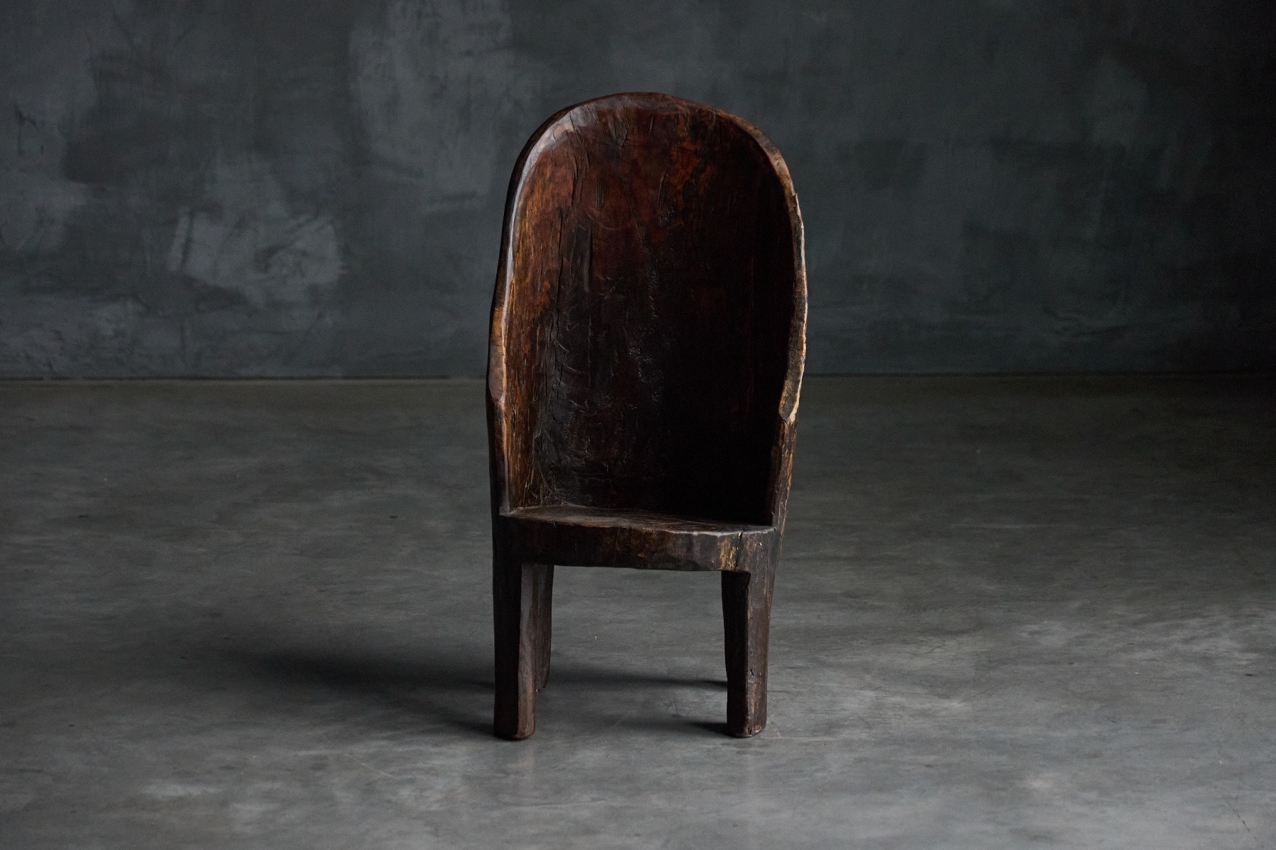 1930s organic wood chair in French design
