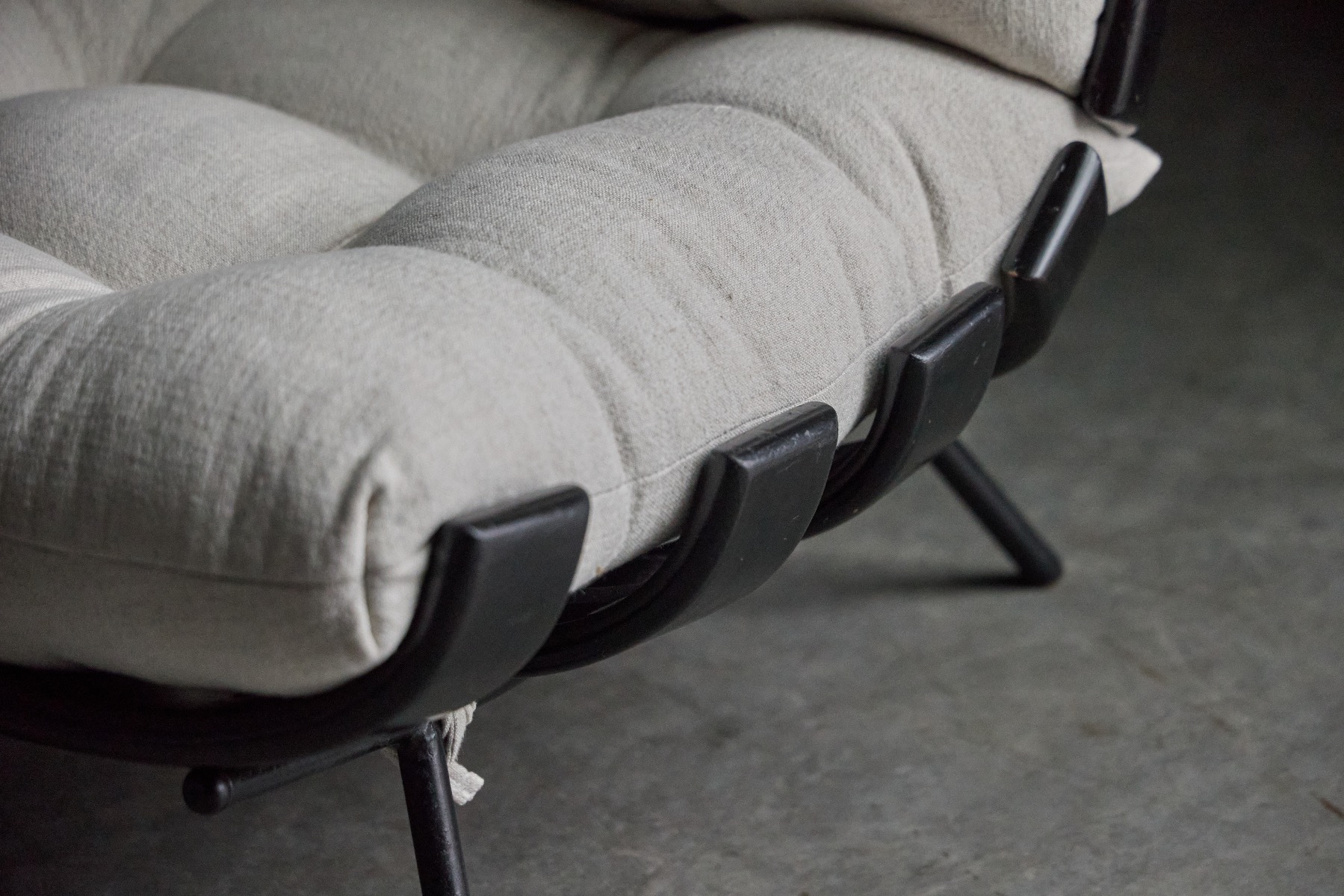 Iconic Costela lounge chairs in Brazilian modern style