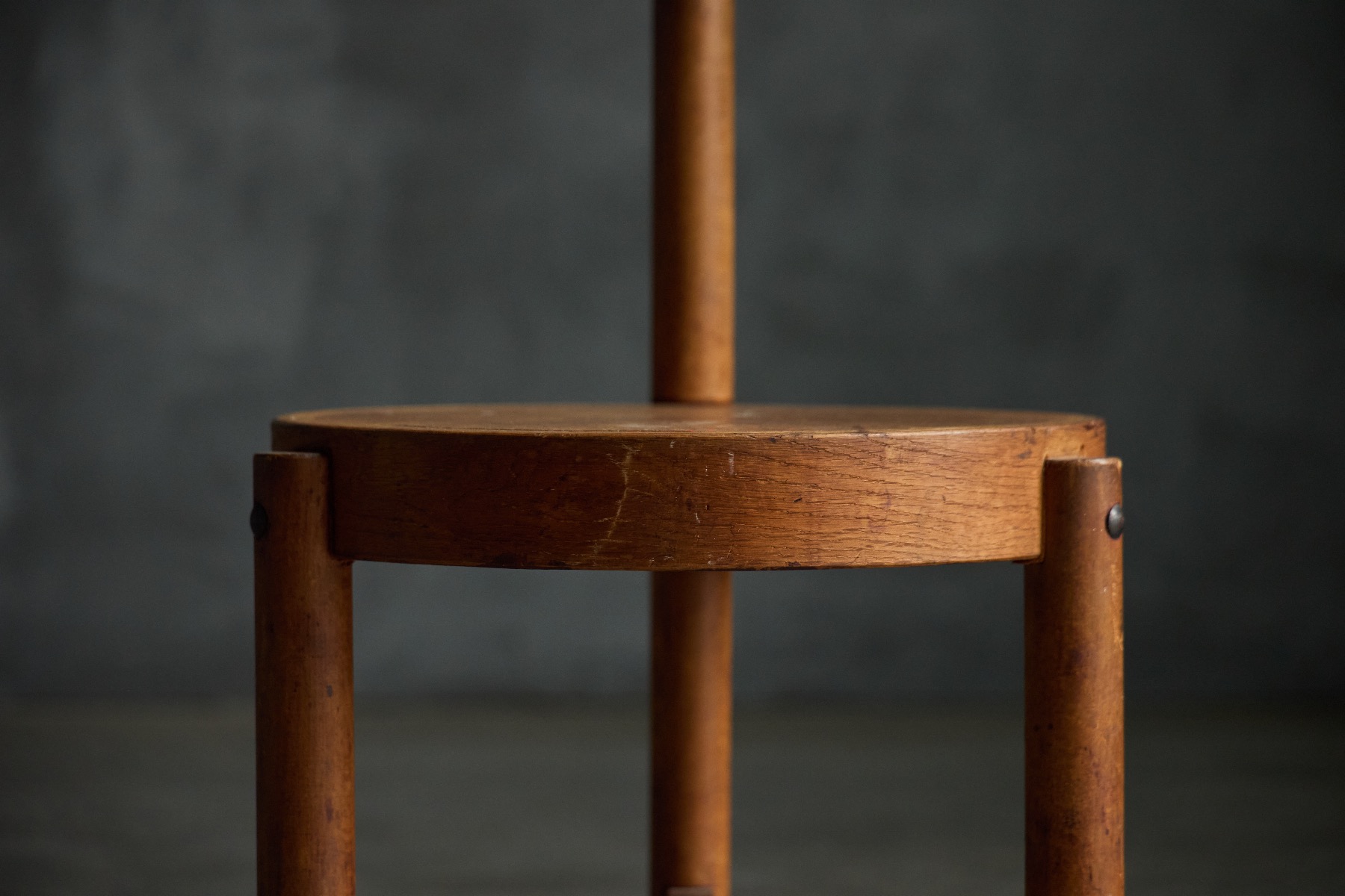 Unique mid century prototype stool from the Netherlands