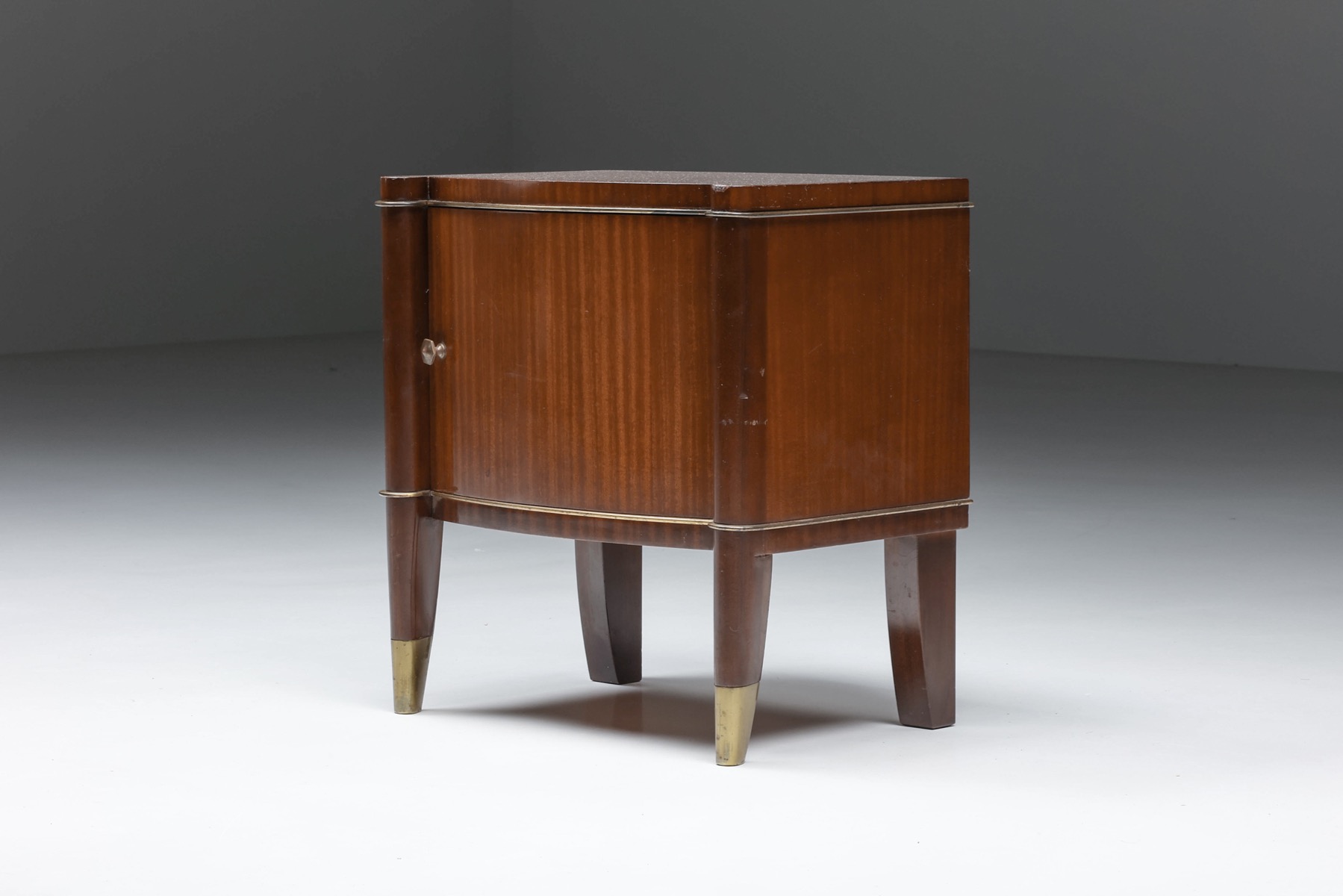 1960s brown bedside table by De Coene