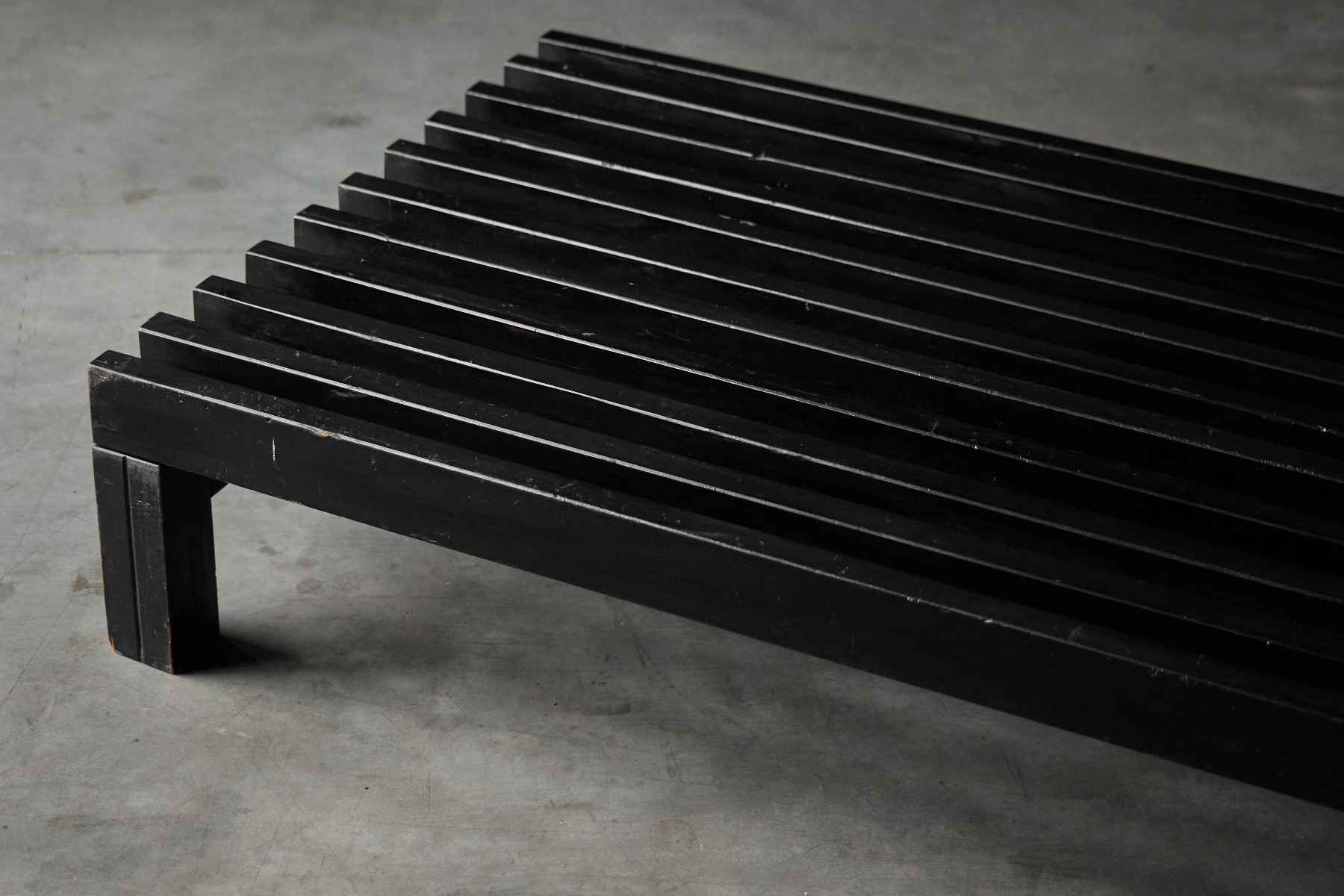 1960s wooden slatted bench or table design